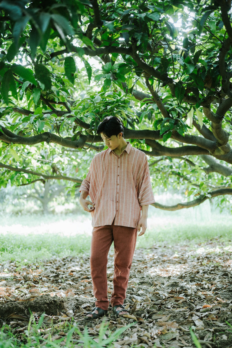 SOFT PINK YARN DYED SHIRT