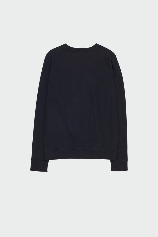 BLACK SOLID UNGENDERED ORGANIC COTTON SWEATSHIRT