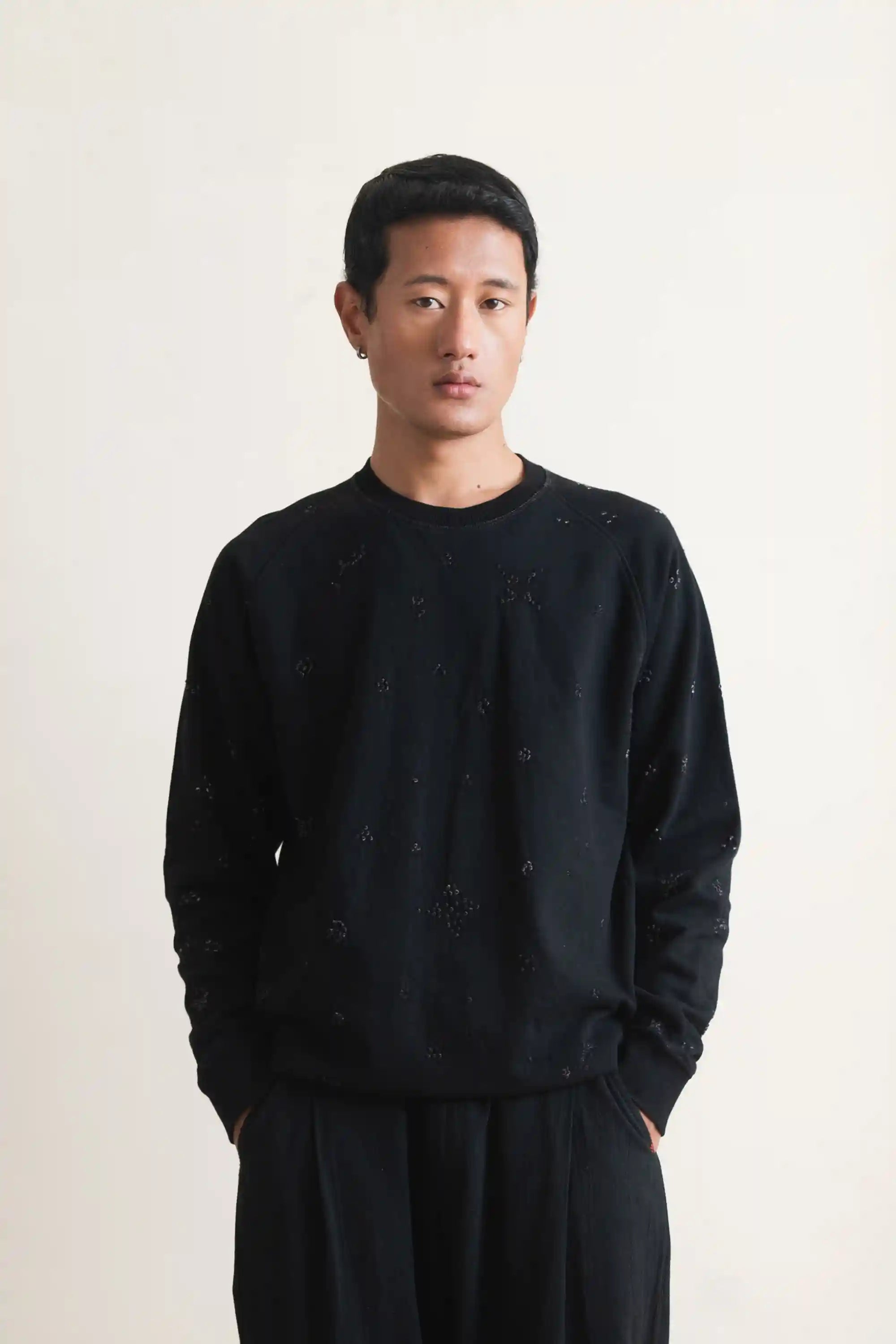 Black Bandhani Kolz Sweatshirt