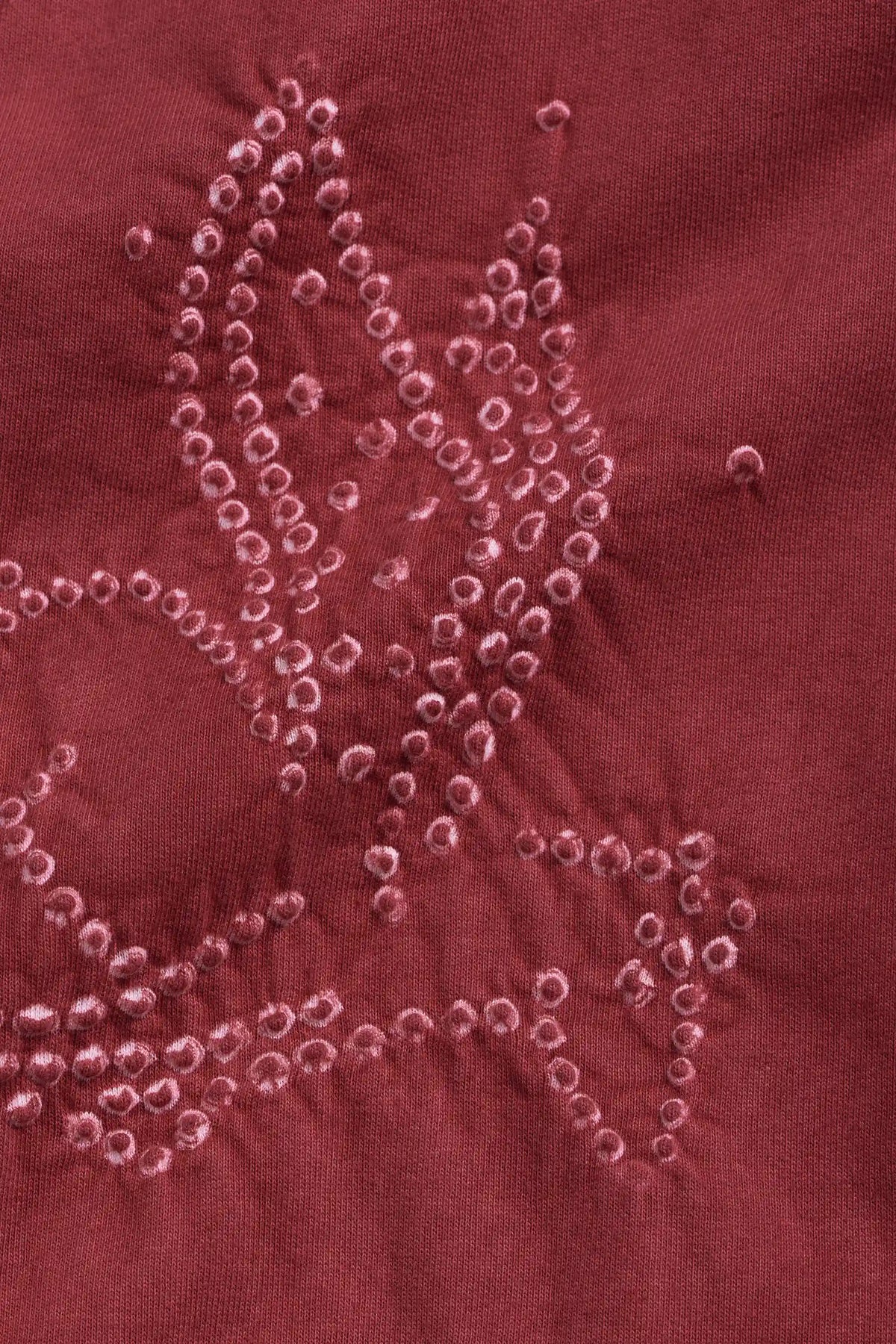 Crimson Pink Organic Cotton Bandhani Sweatshirt