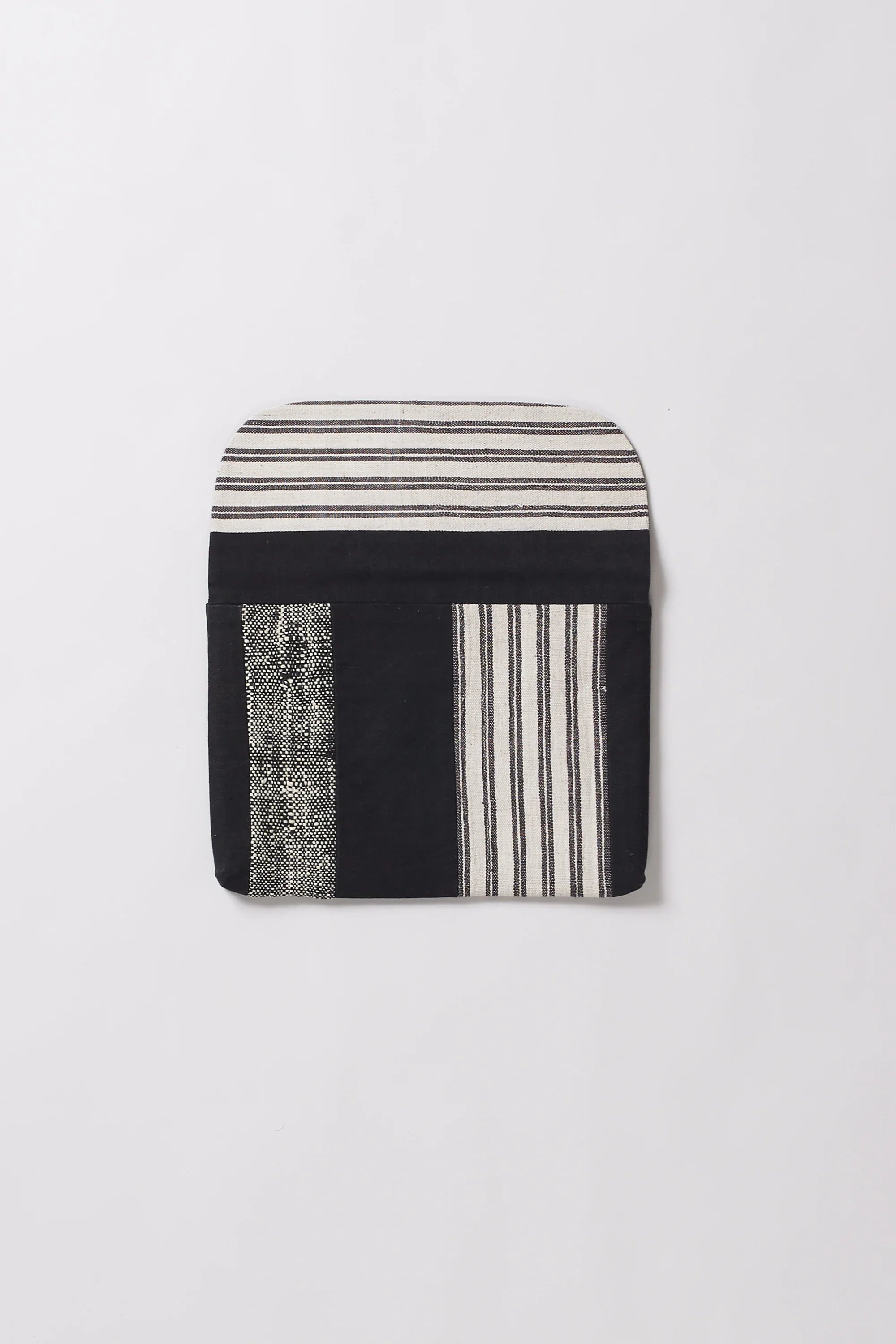 Patchwork Laptop Sleeve in Black