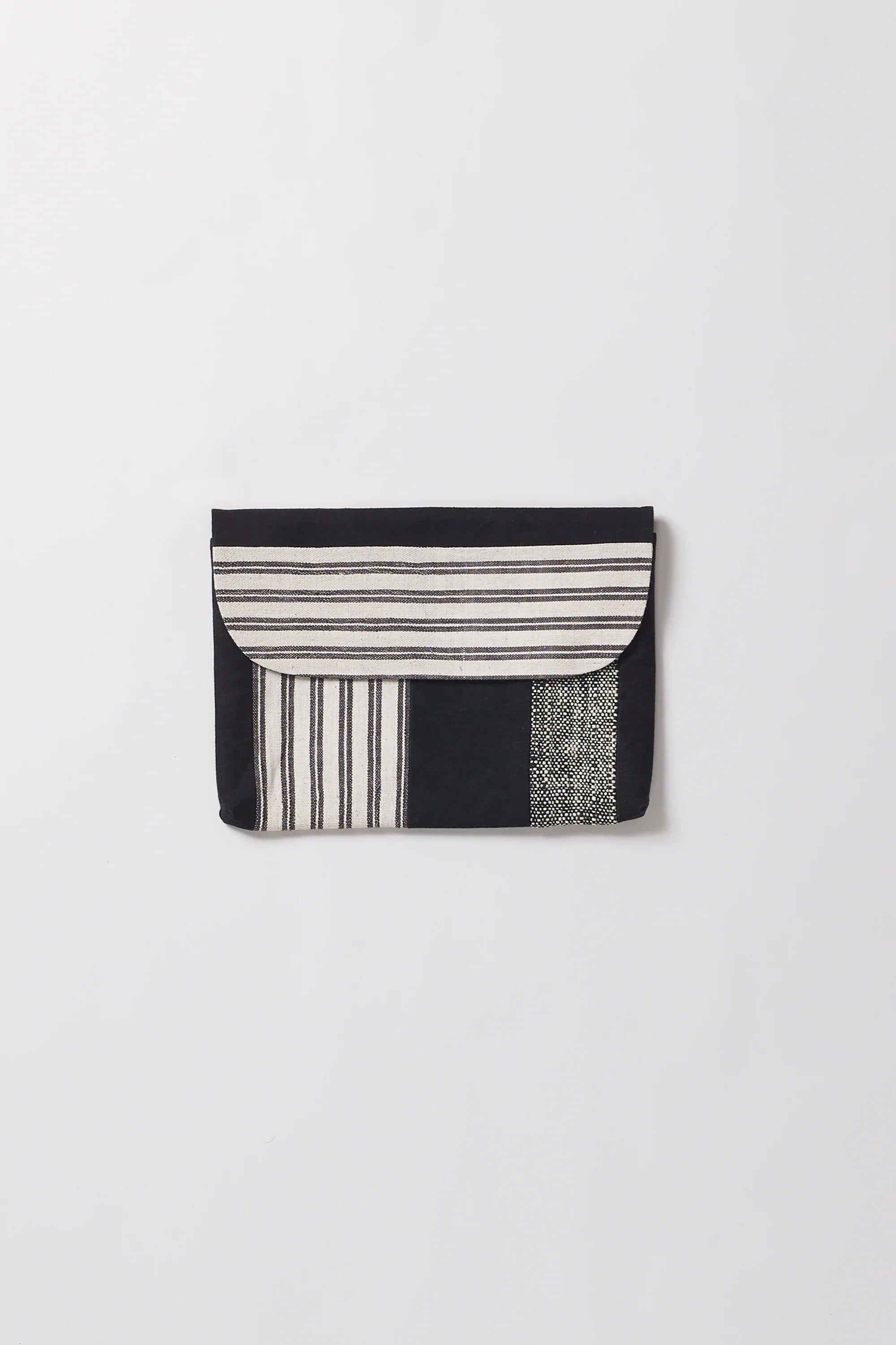 Patchwork Laptop Sleeve in Black
