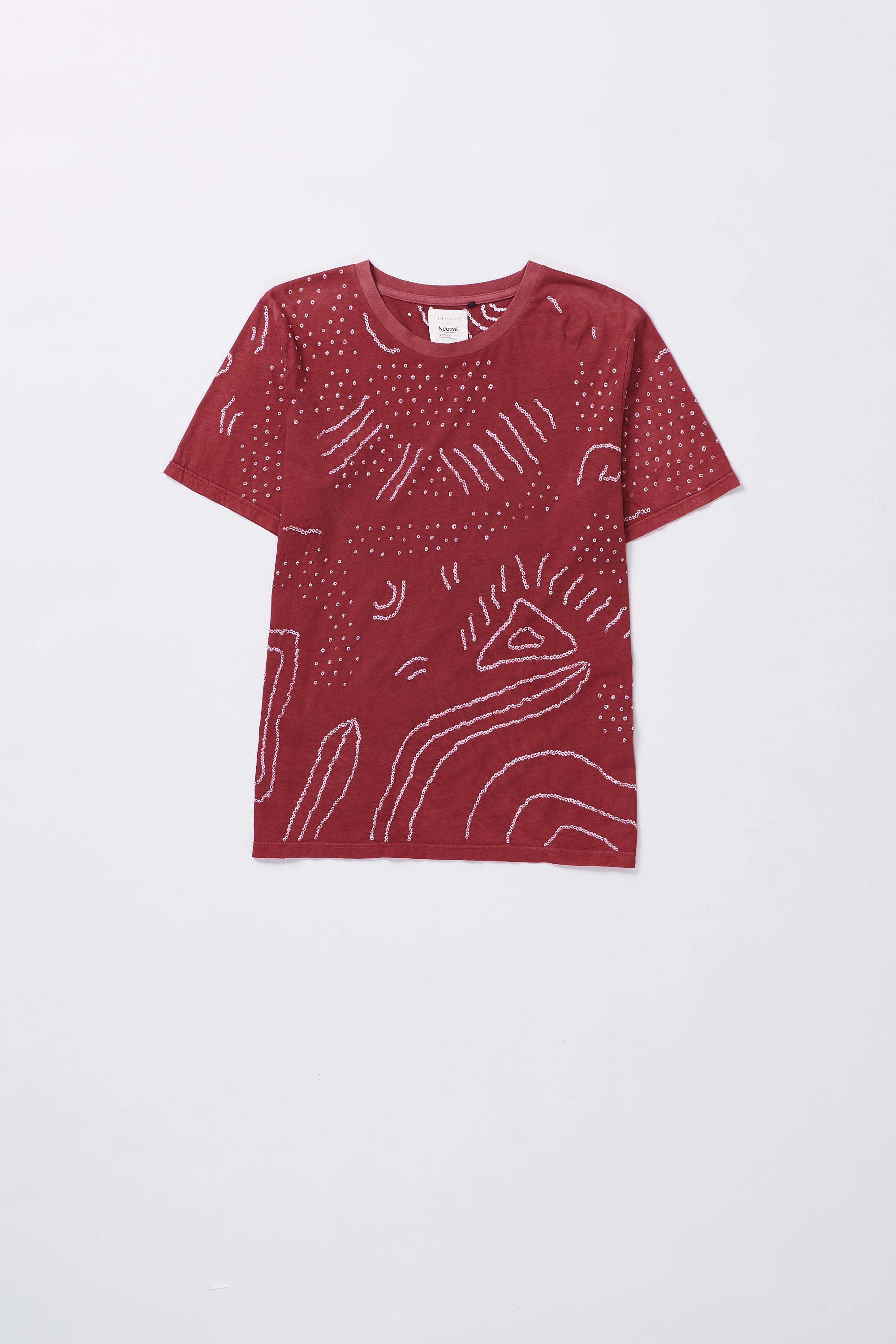 CRIMSON PINK BANDHANI T-SHIRT