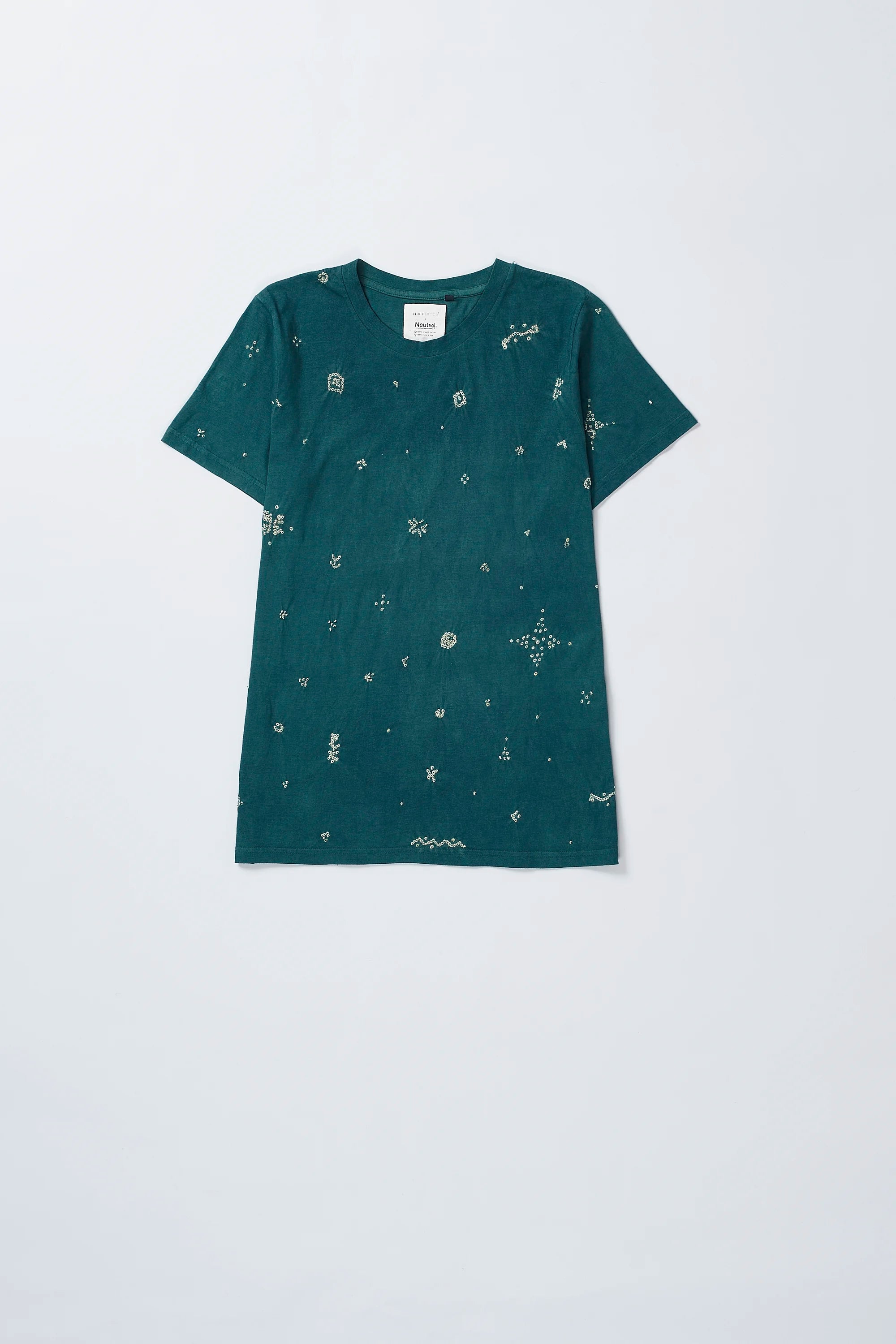 Olive Green Bandhani Tee