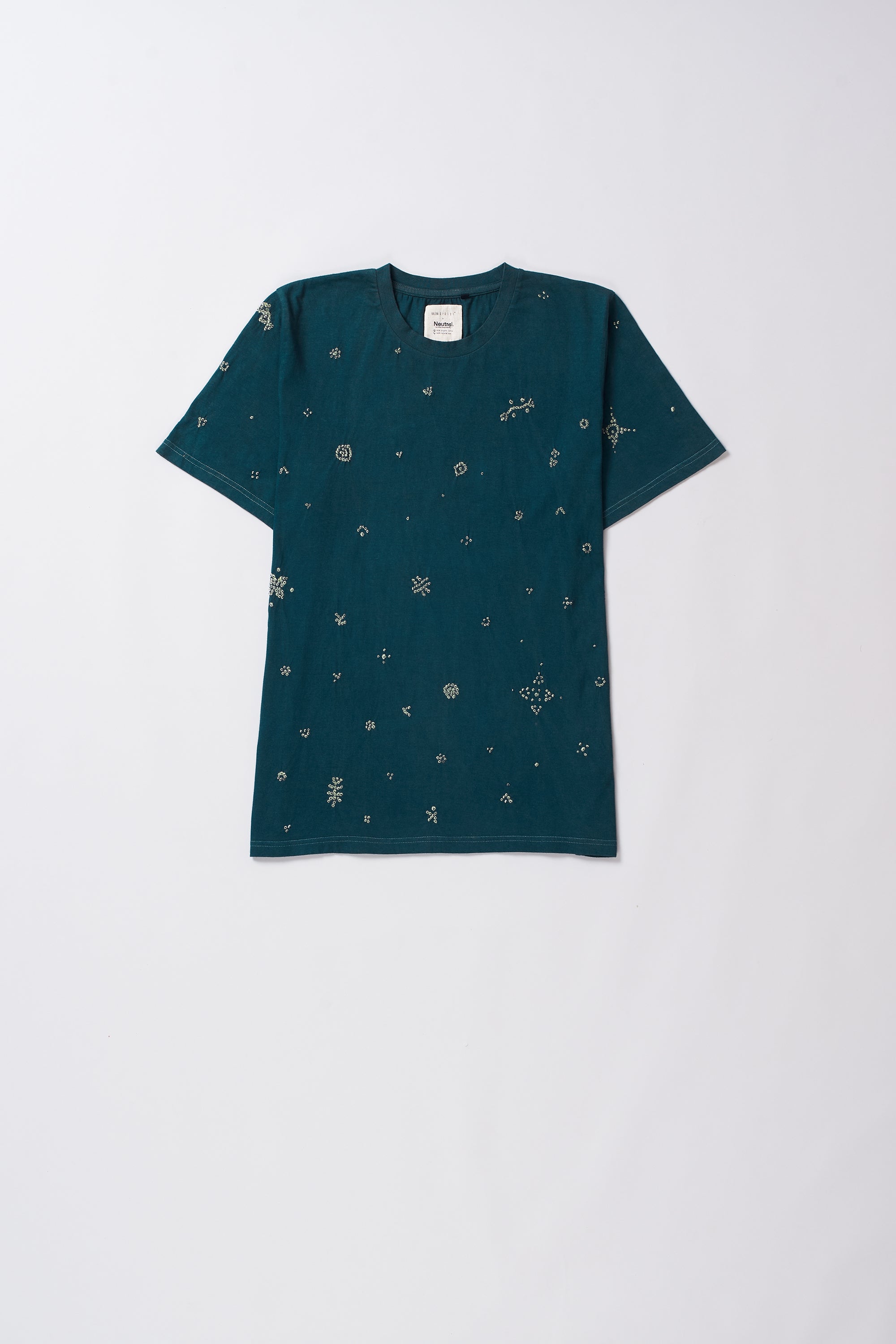 BOTTLE GREEN BANDHANI TEE