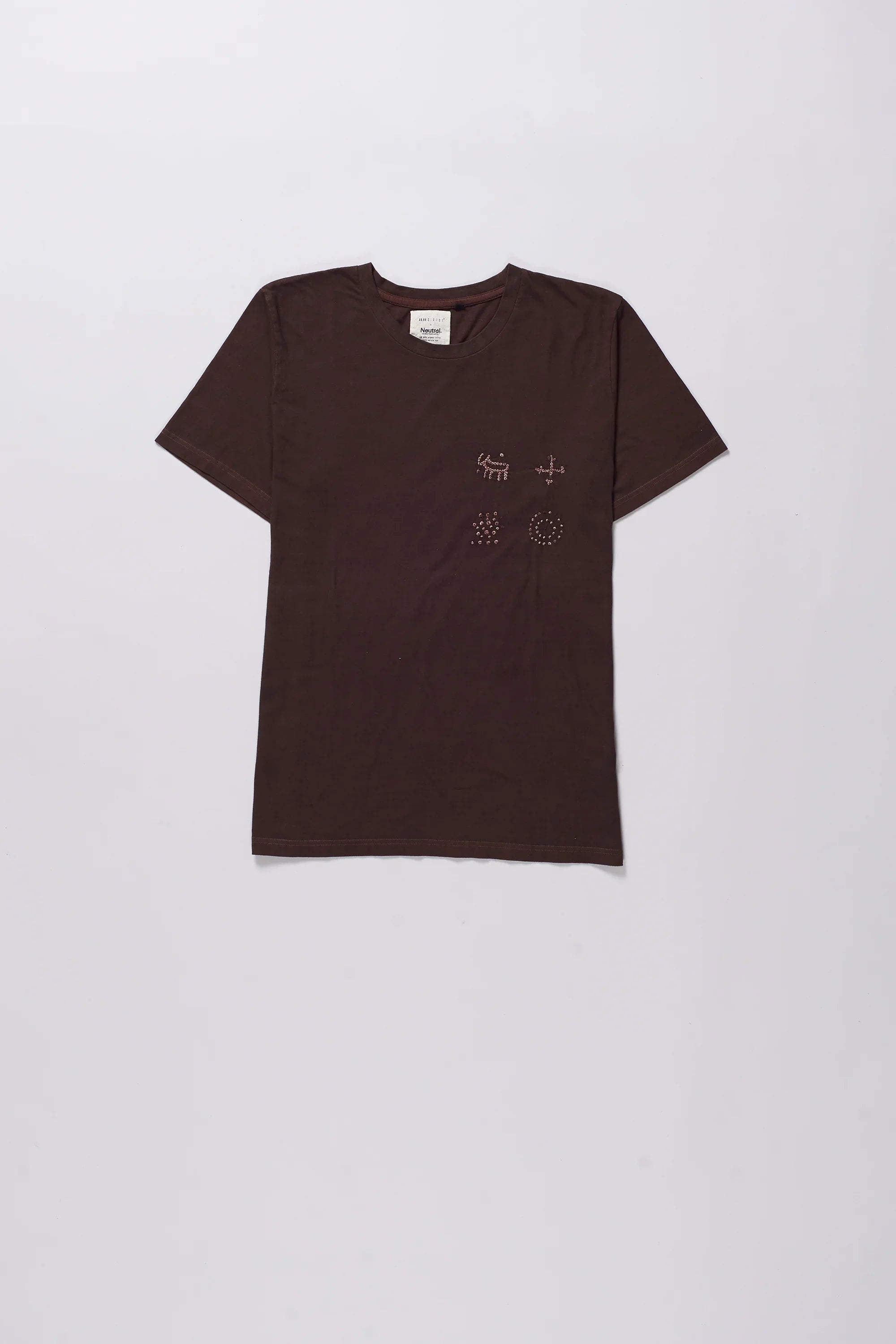 BURNT UMBER BANDHANI TEE