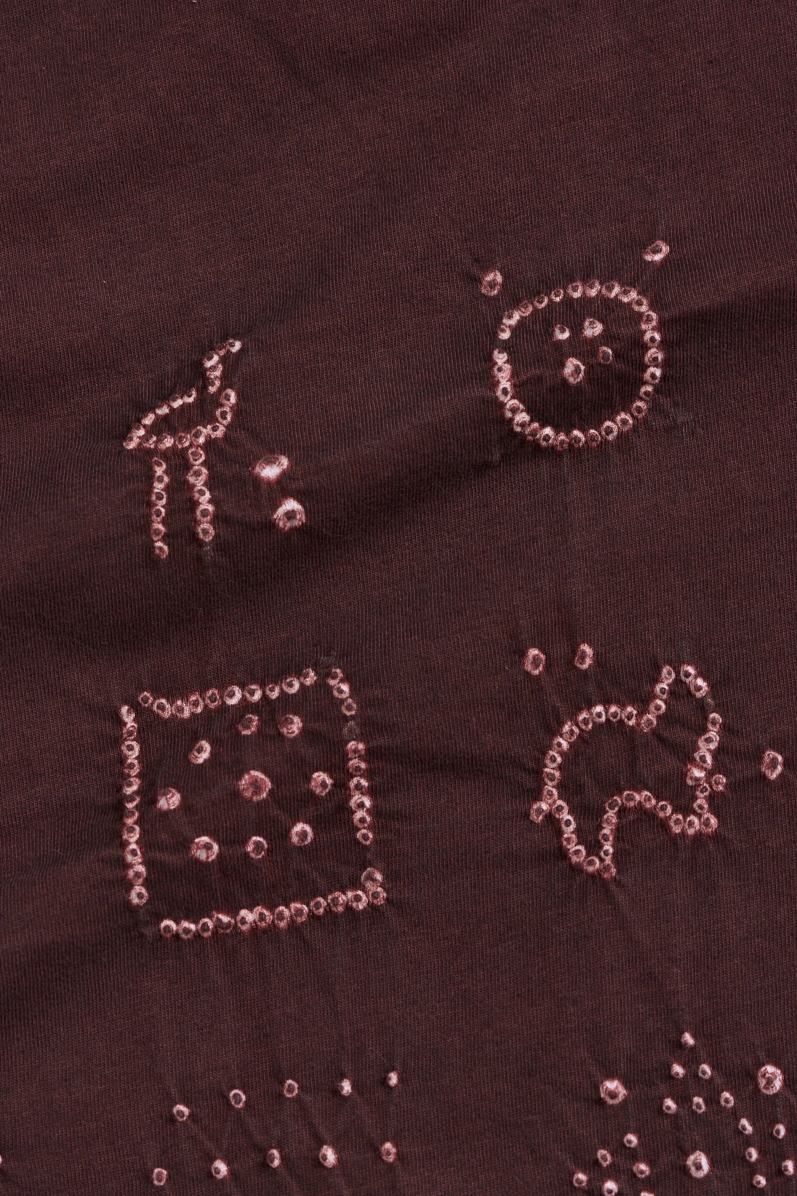 BURNT UMBER BANDHANI TEE