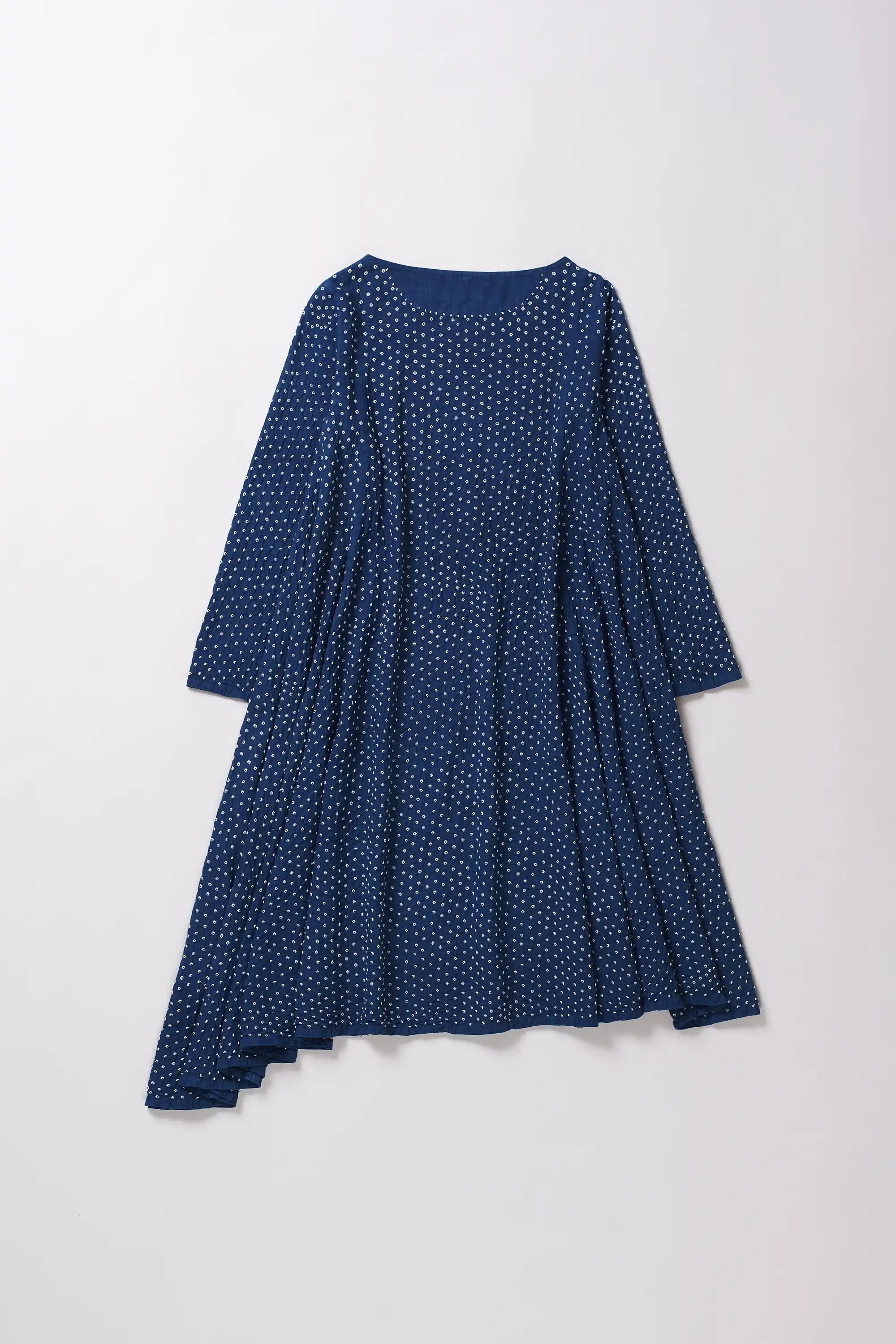 Medium indigo bandhani dress