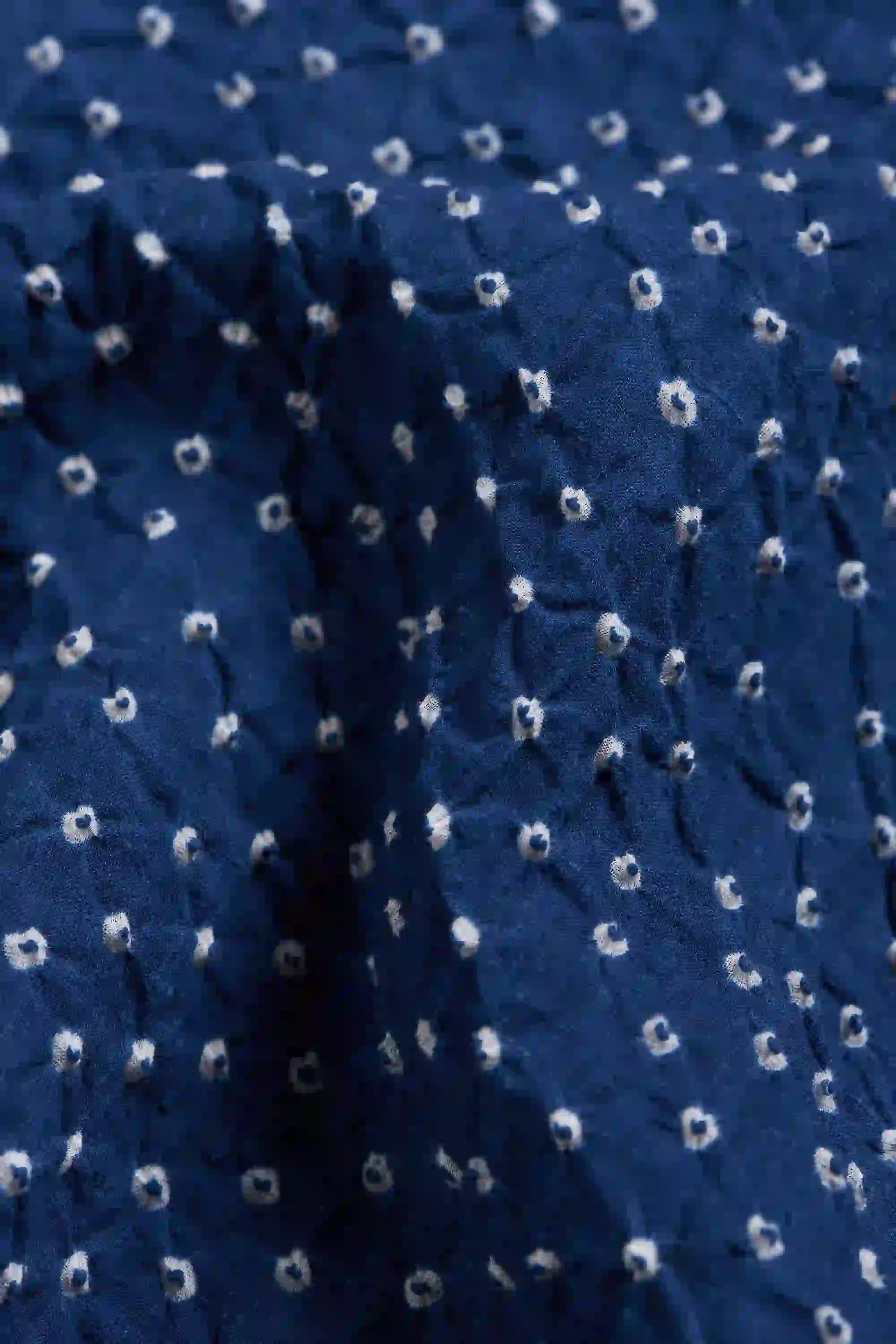 Fabric close-up with bandhani work