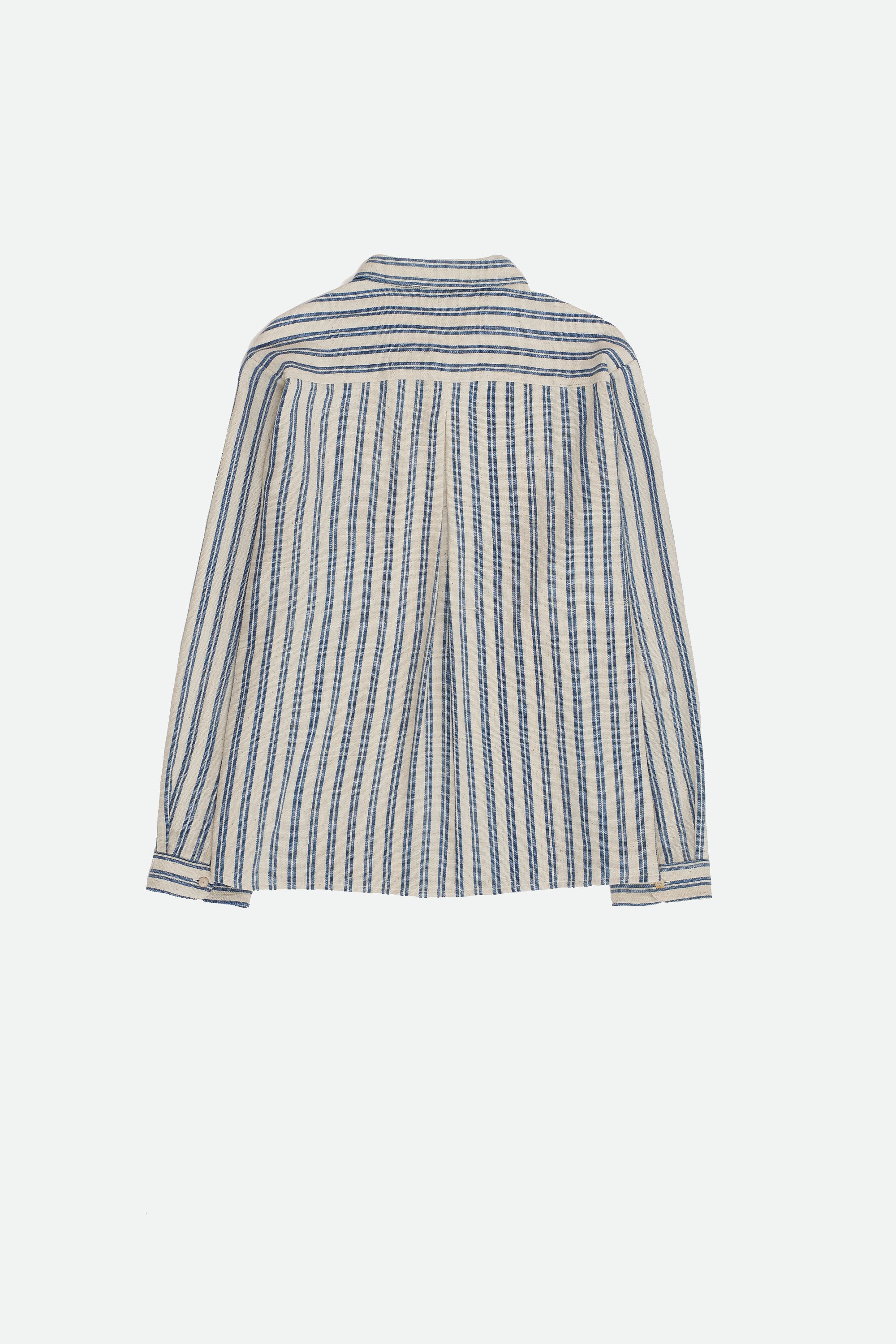 INDIGO STRIPE COTTON SHIRT