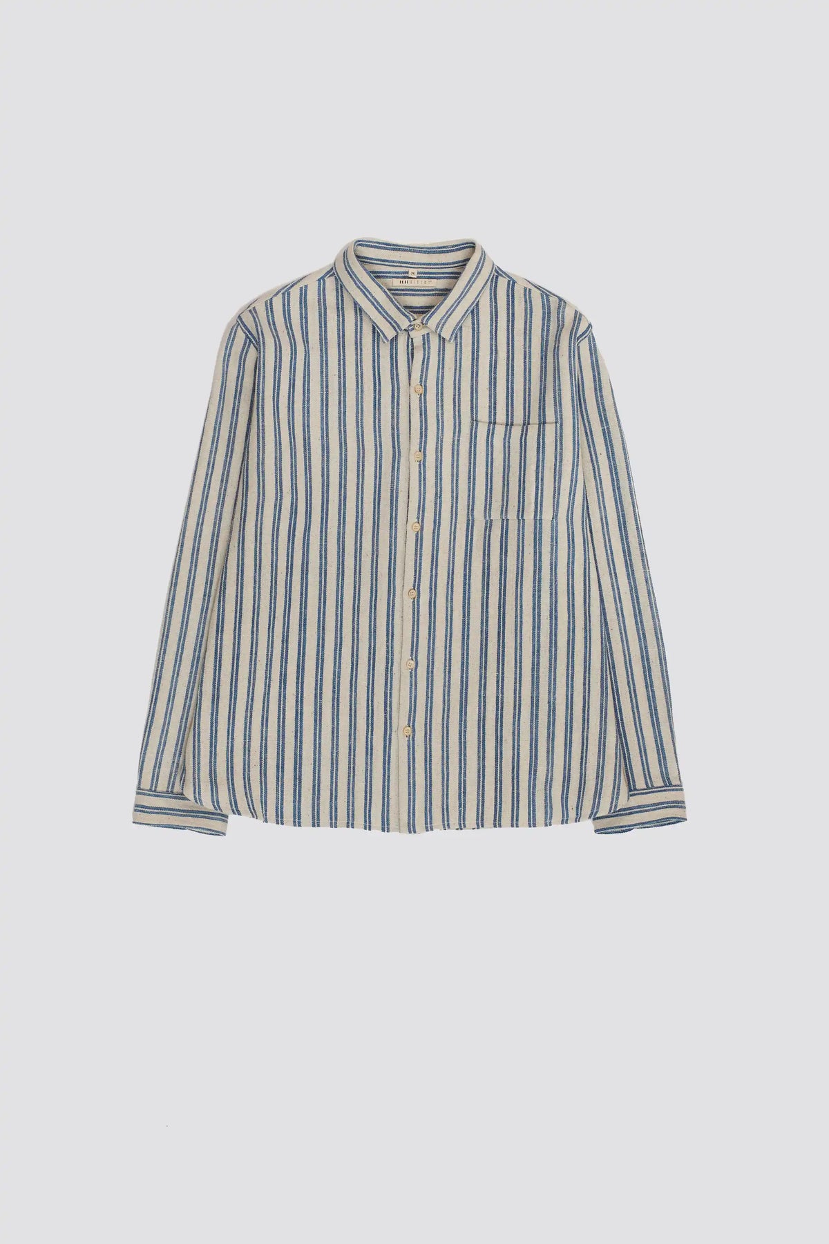 Stripe Shirt in Medium Indigo