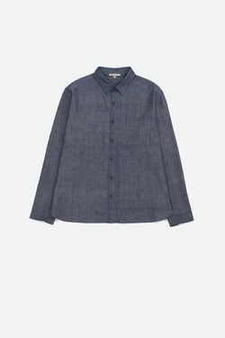 CHAMBRAY INDIGO COTTON UNISEX SHIRT