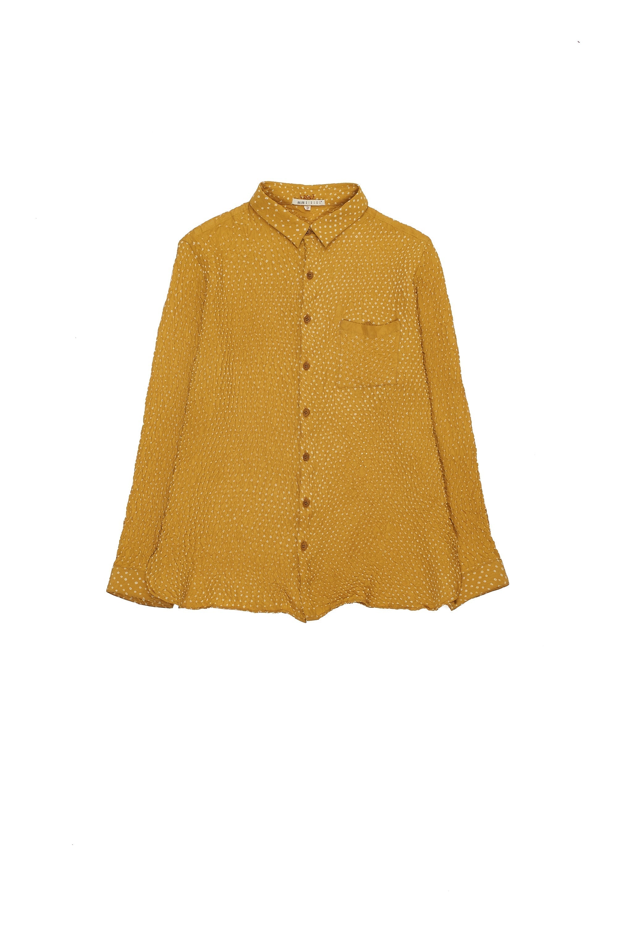 Mango Yellow Bandhani Relaxed Shirt