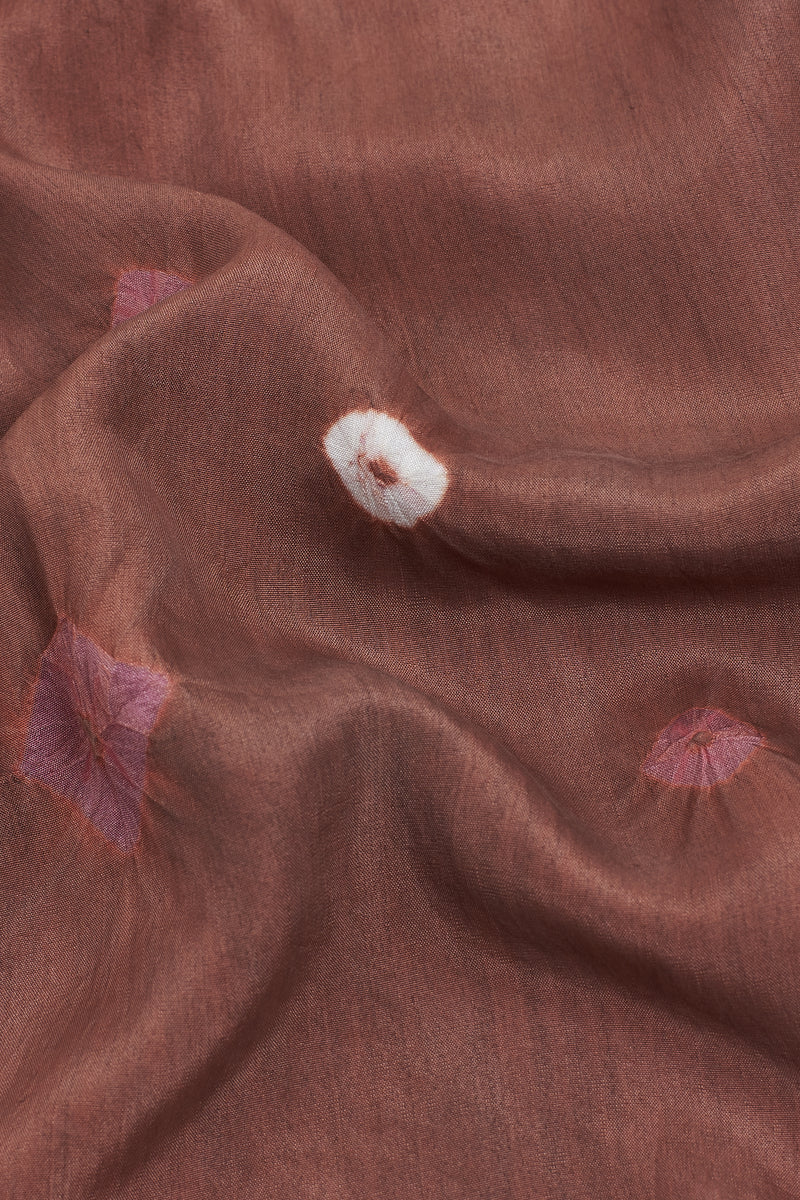 Burnt Orange Minimal Bandhani Shirt