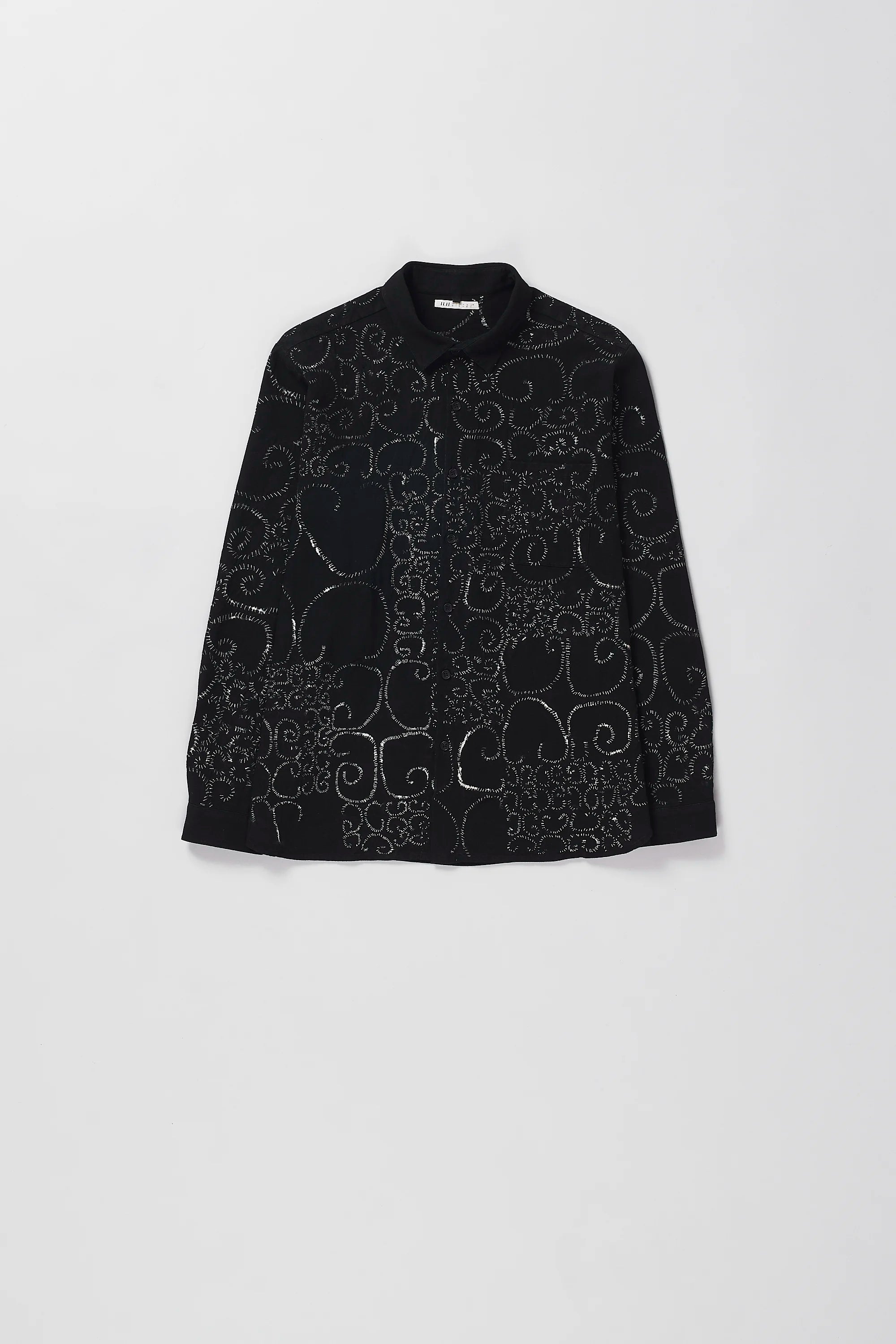 Organic Cotton Bandhani Shirt in Black
