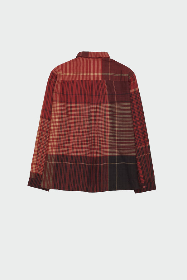 MULTI COLOUR YARN DYED CHECKS JAMDANI SHIRT