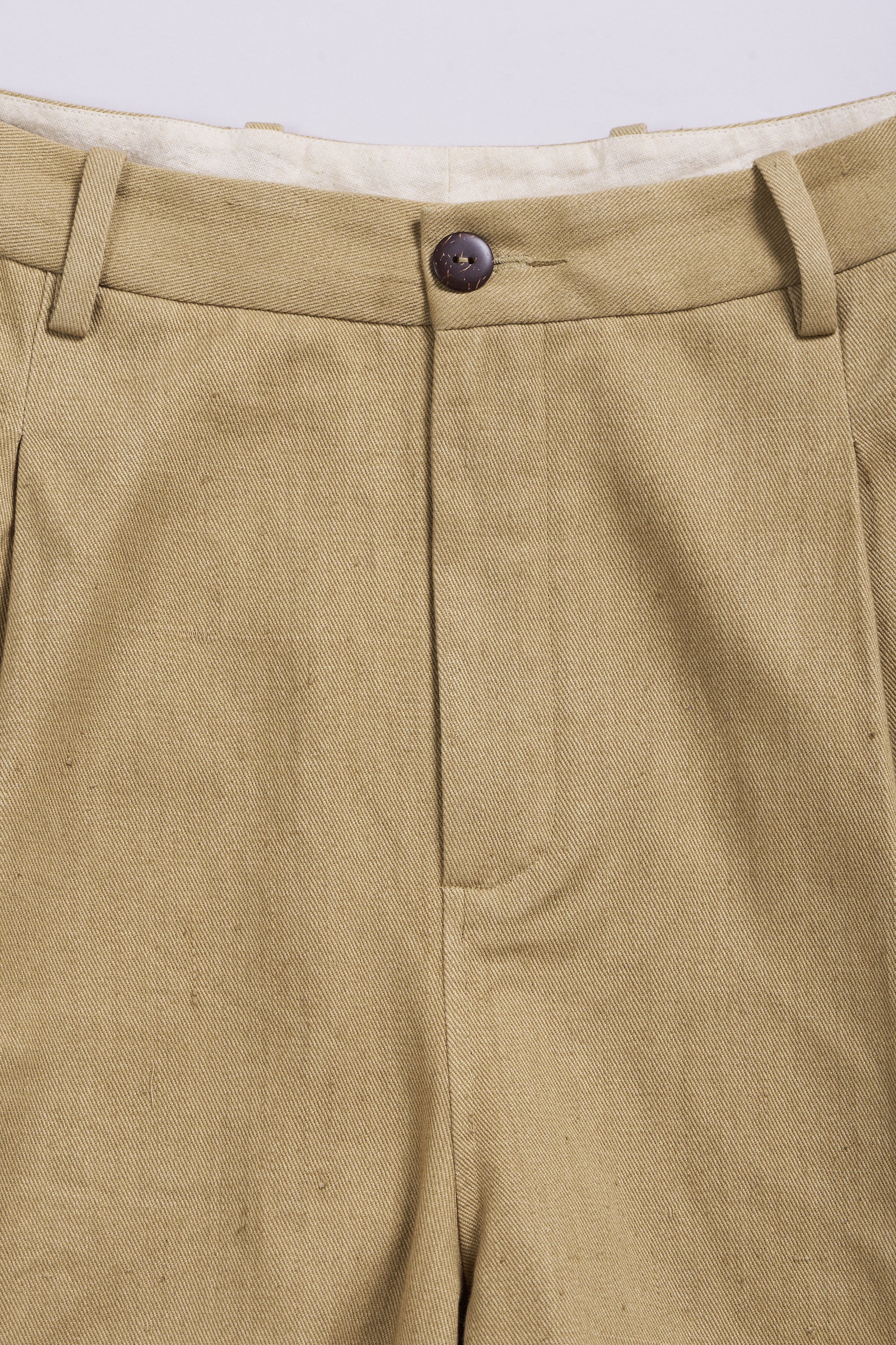 ORGANIC COTTON HANDSPUN DENIM PANTS, FABRIC DYED IN NATURAL COLOR