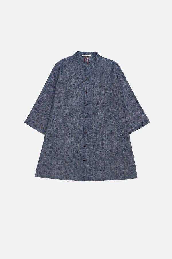 CHAMBRAY KIMONO SLEEVES UNISEX SHIRT