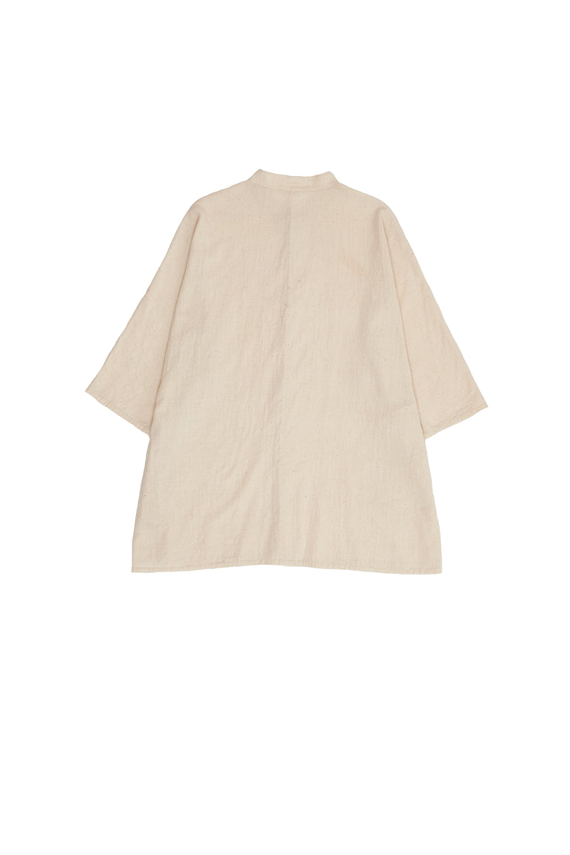 BASIC SHIRT UNBLEACHED ORGANIC COTTON