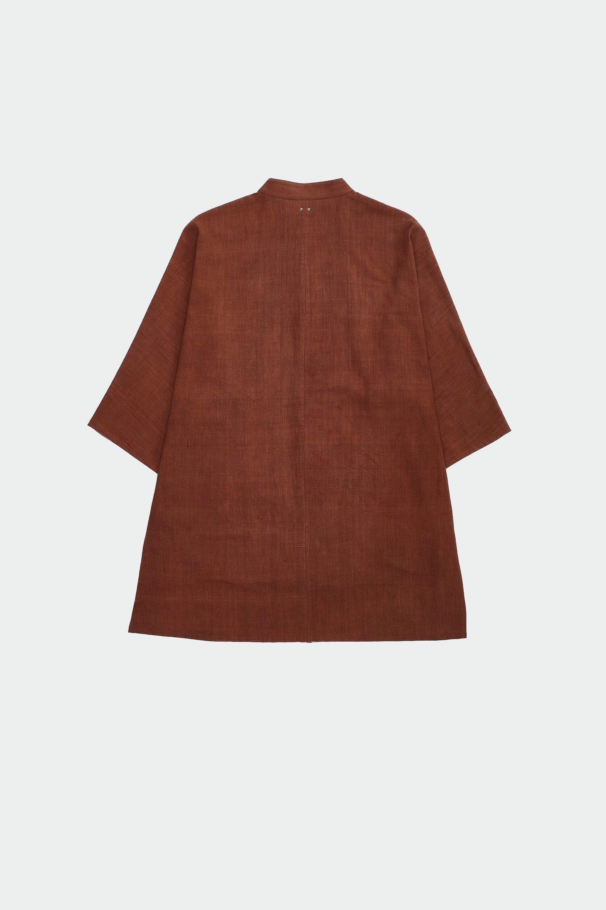 UNGENDERED COTTON SHIRT IN BRICK RED