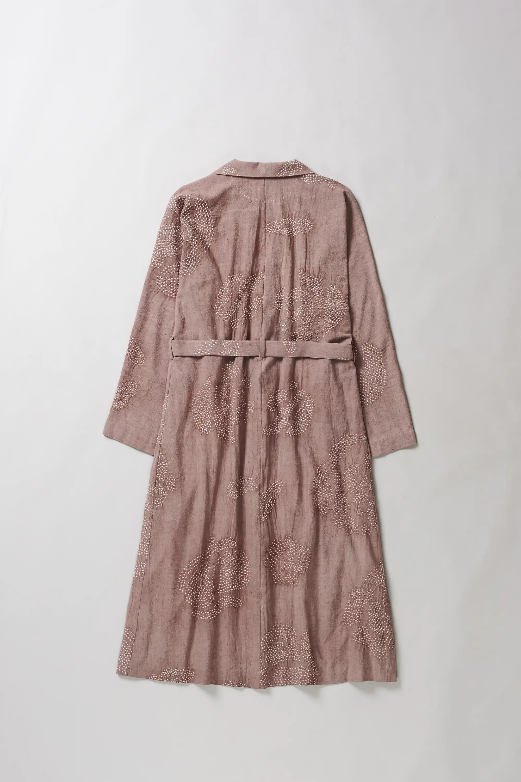 Back image of old rose cotton shrug