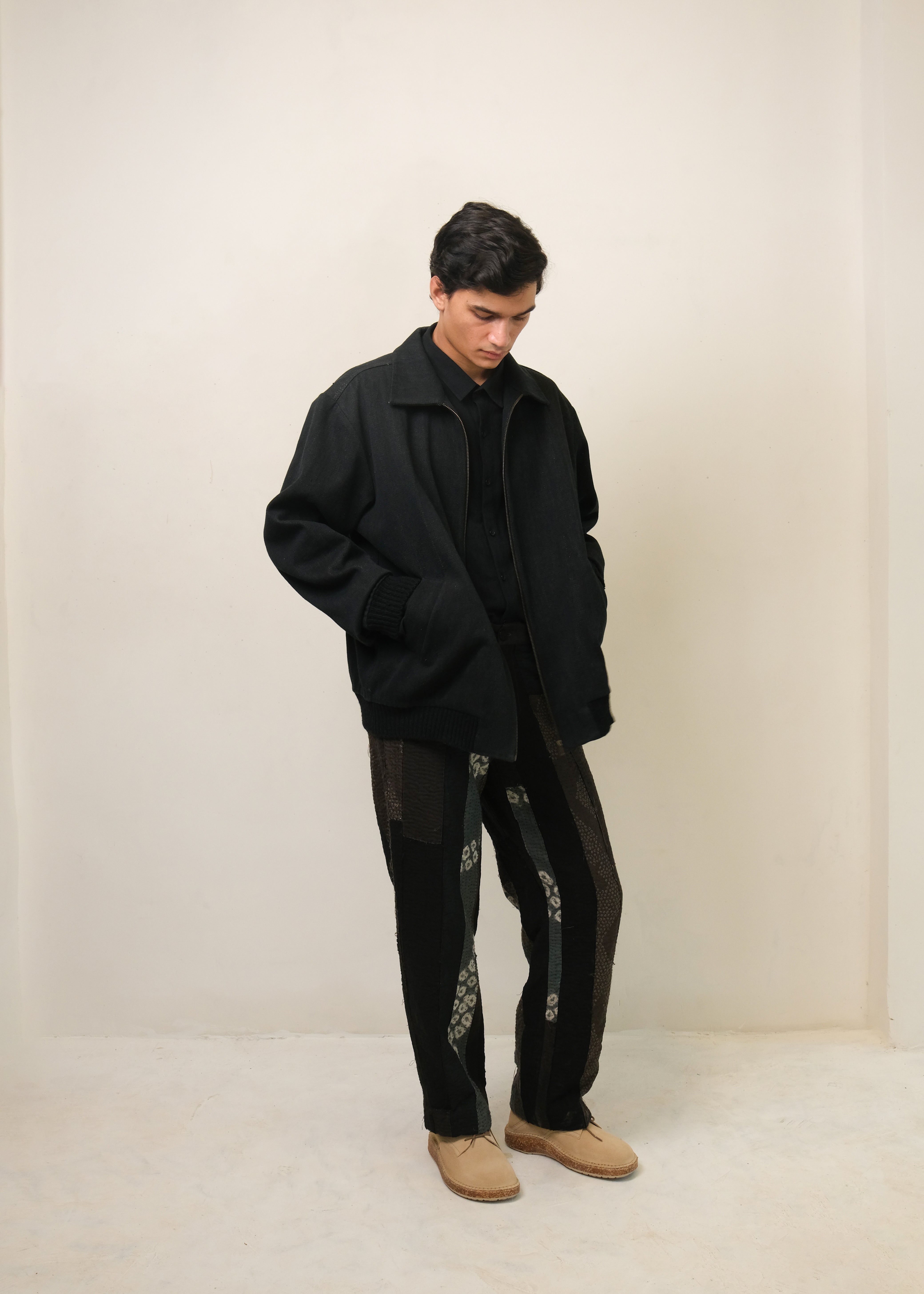 MIDNIGHT INDIGO BOMBER JACKET