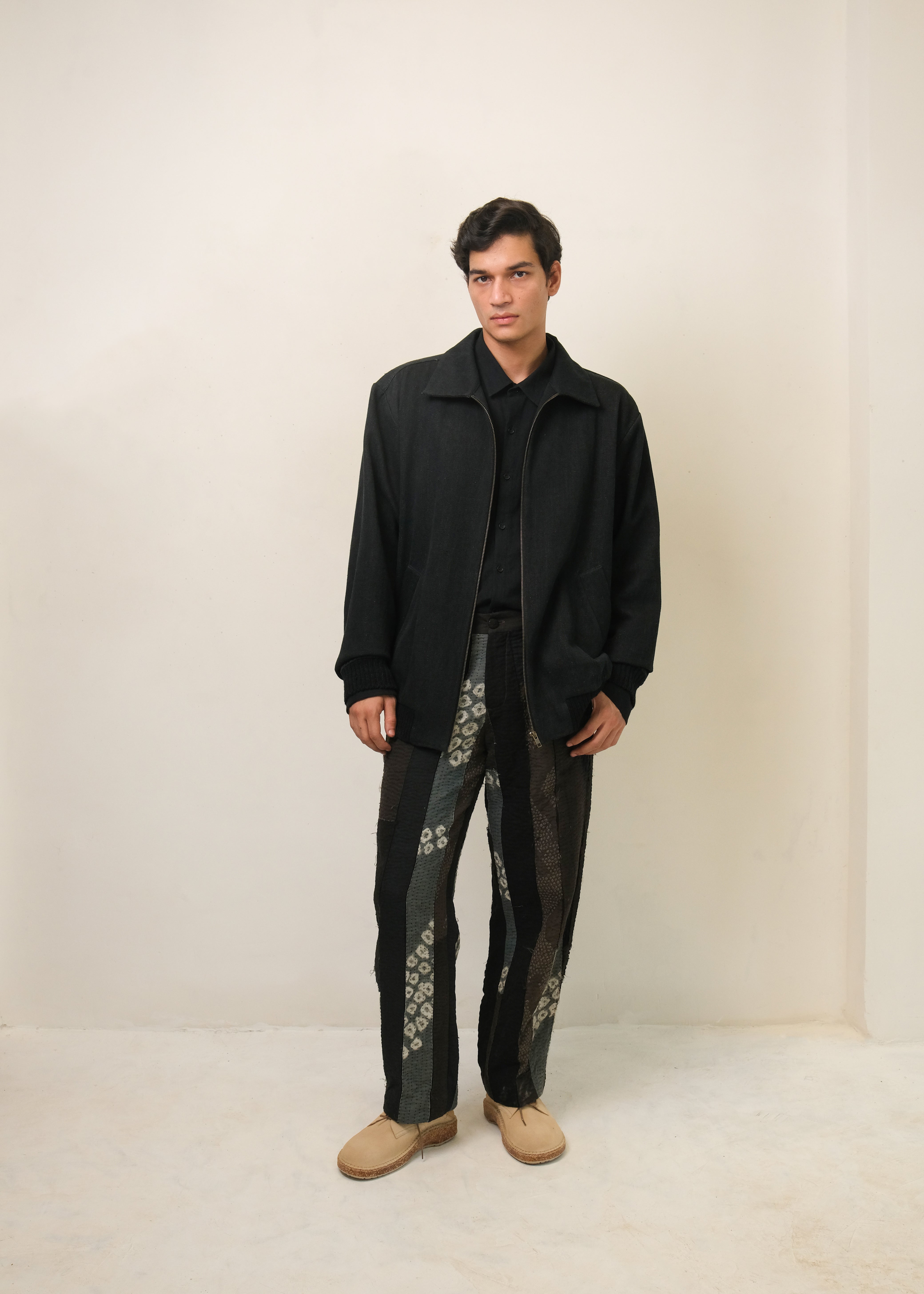 MIDNIGHT INDIGO BOMBER JACKET