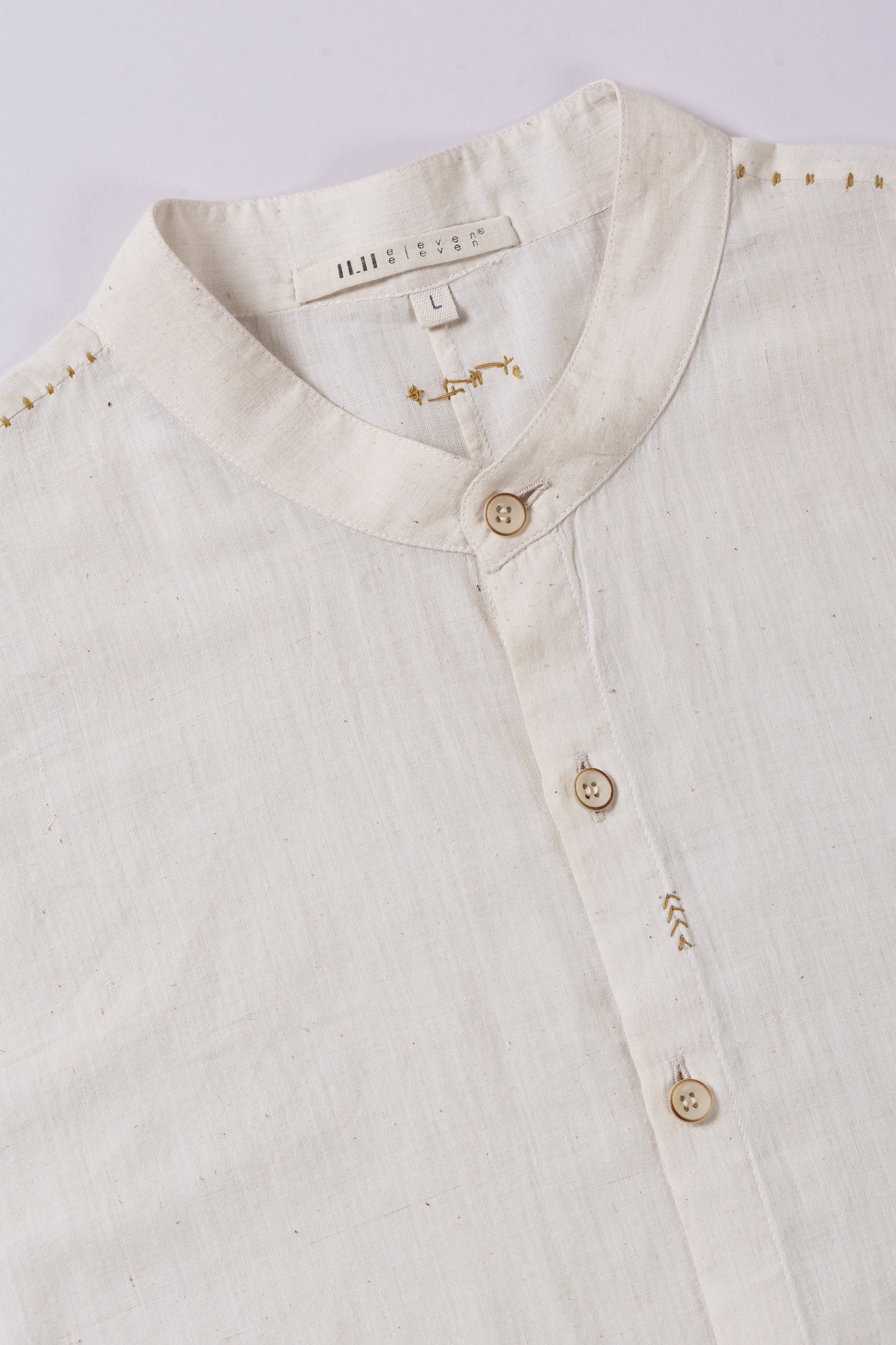 ECRU COTTON SHIRT