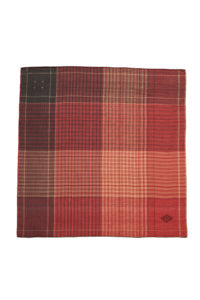 MULTI-COLOURED YARN DYED CHECKS JAMDANI COTTON SILK SCARF