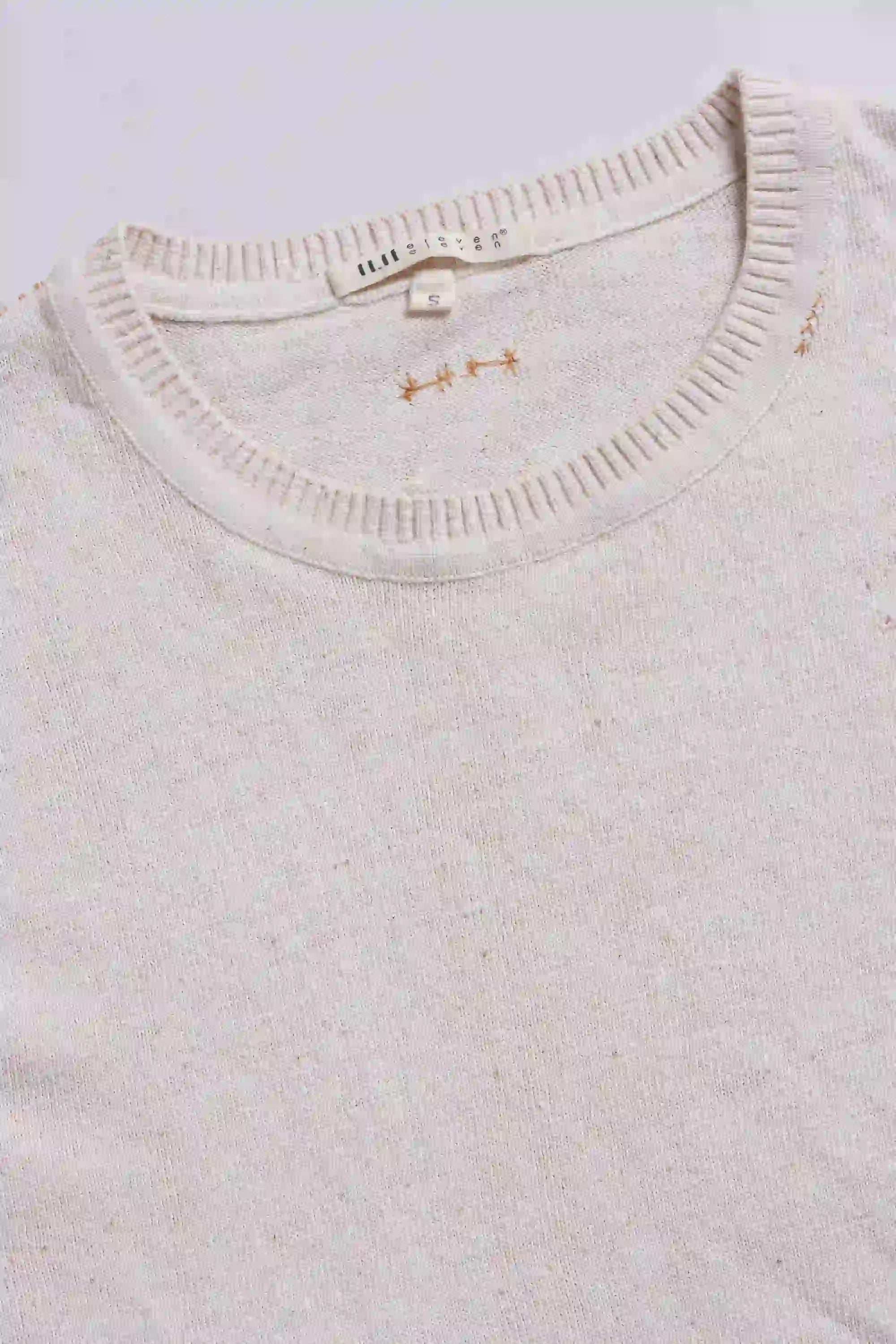 Ecru Full-Sleeved T-Shirt