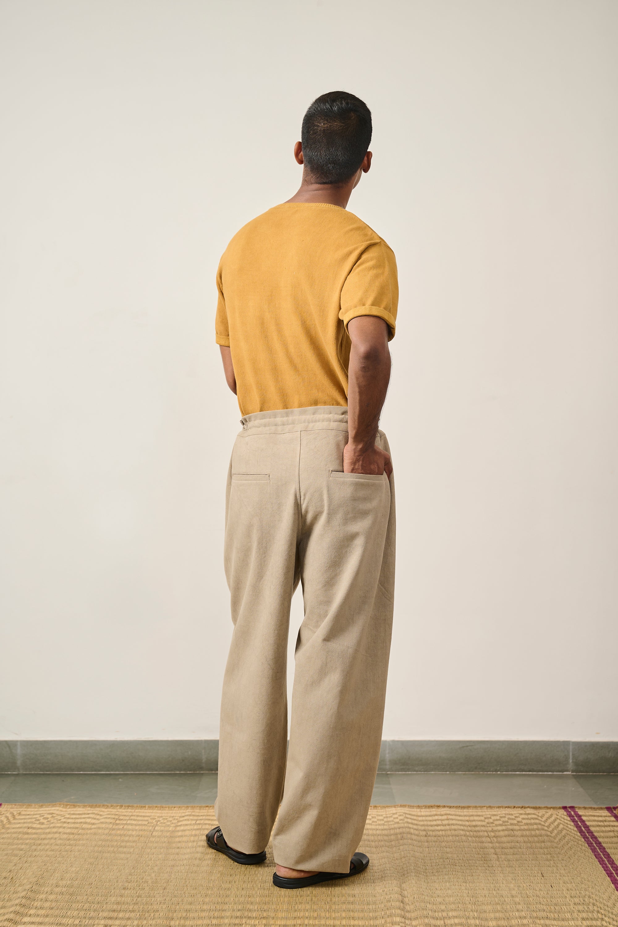 MUSTARD YELLOW COTTON T-SHIRT