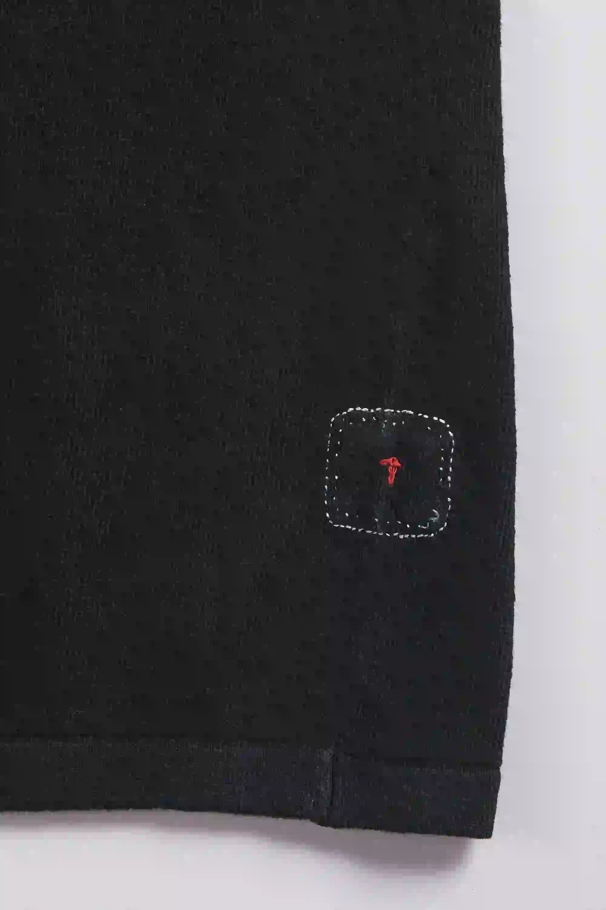 Black Knitted T-Shirt