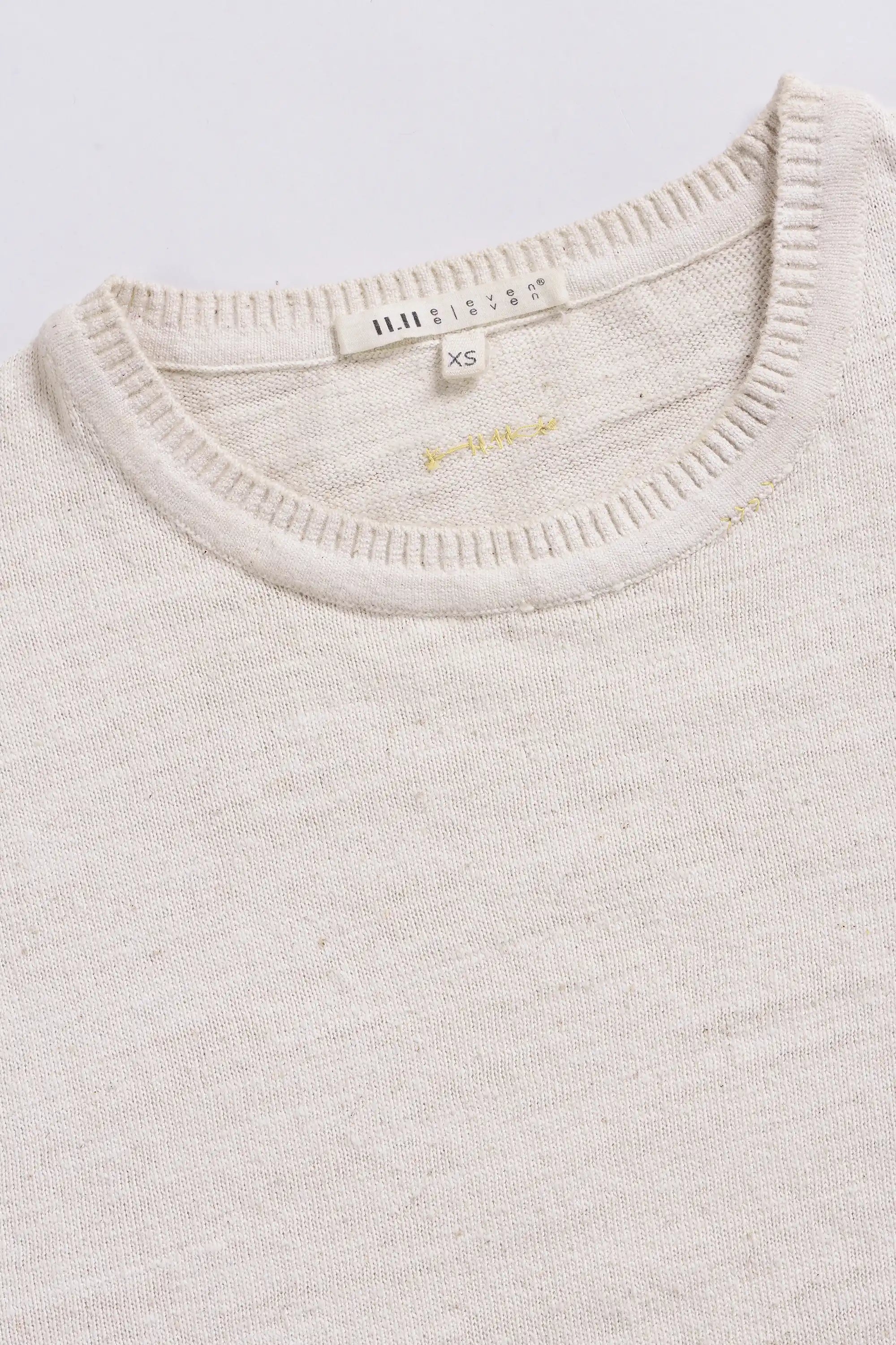 Ecru Knitted T-Shirt