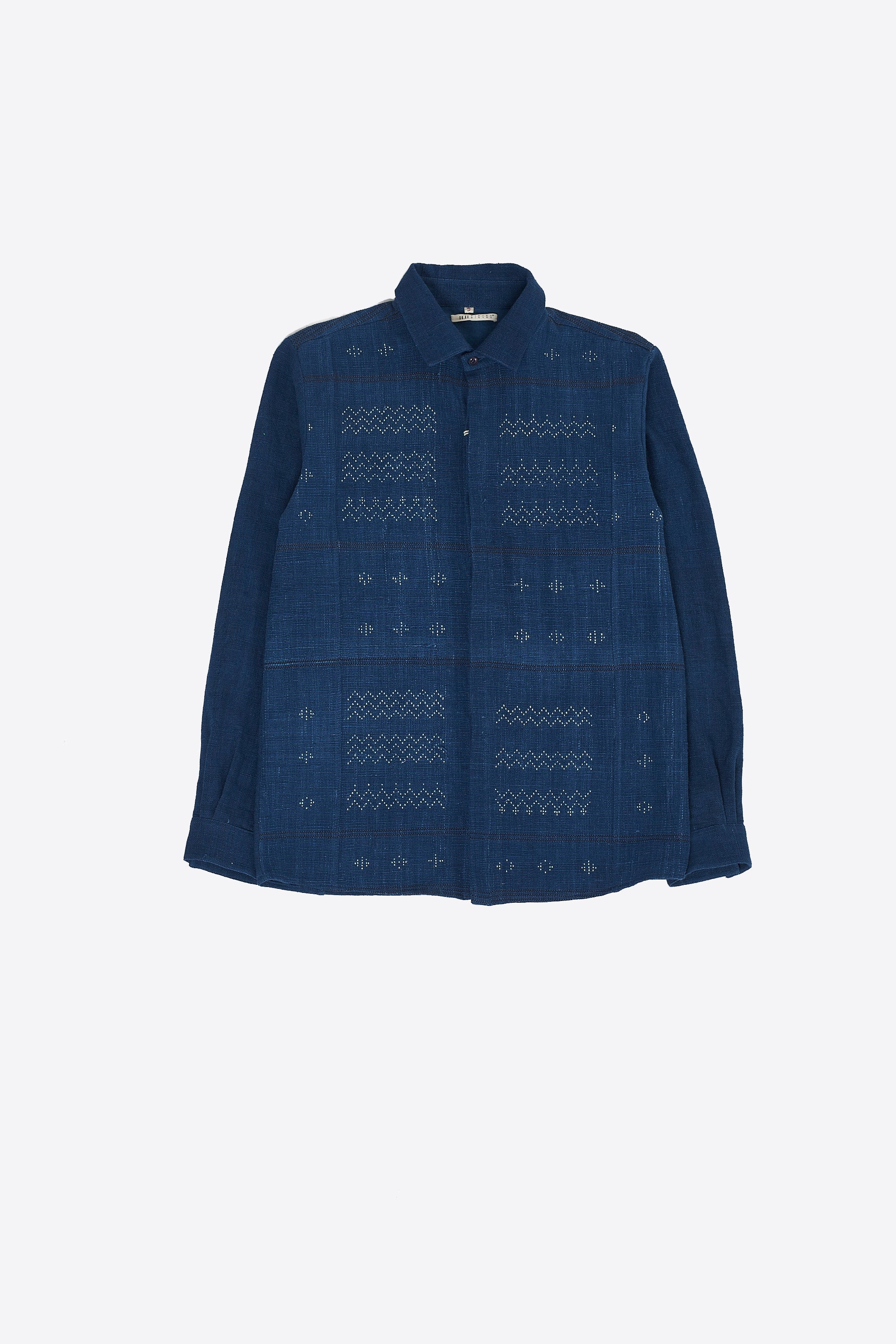 INDIGO ORGANIC COTTON TANGALIYA WEAVE SHIRT