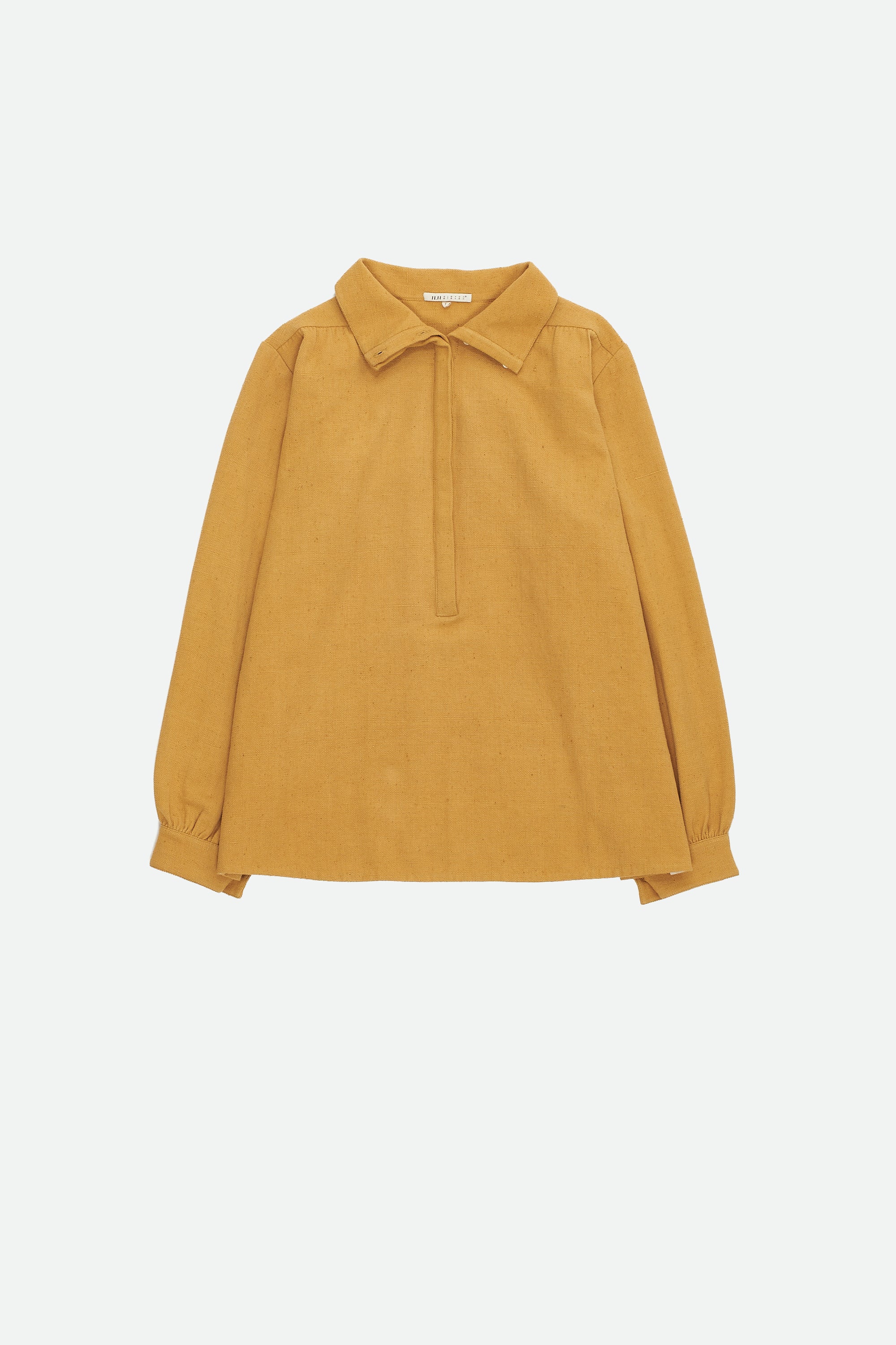 MUSTARD YELLOW SOLID STATEMENT SHIRT