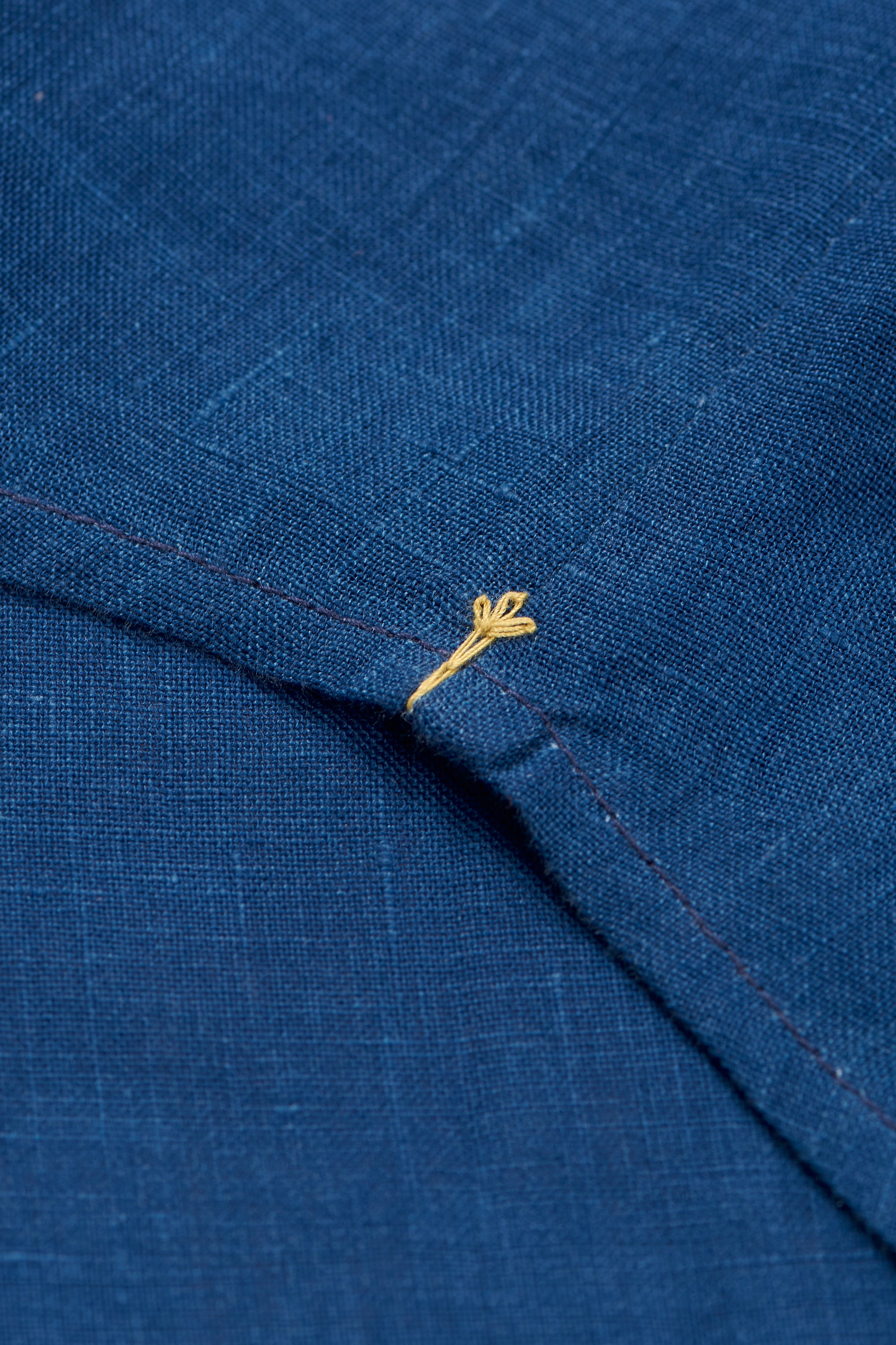 INDIGO LINEN MENS SHIRT