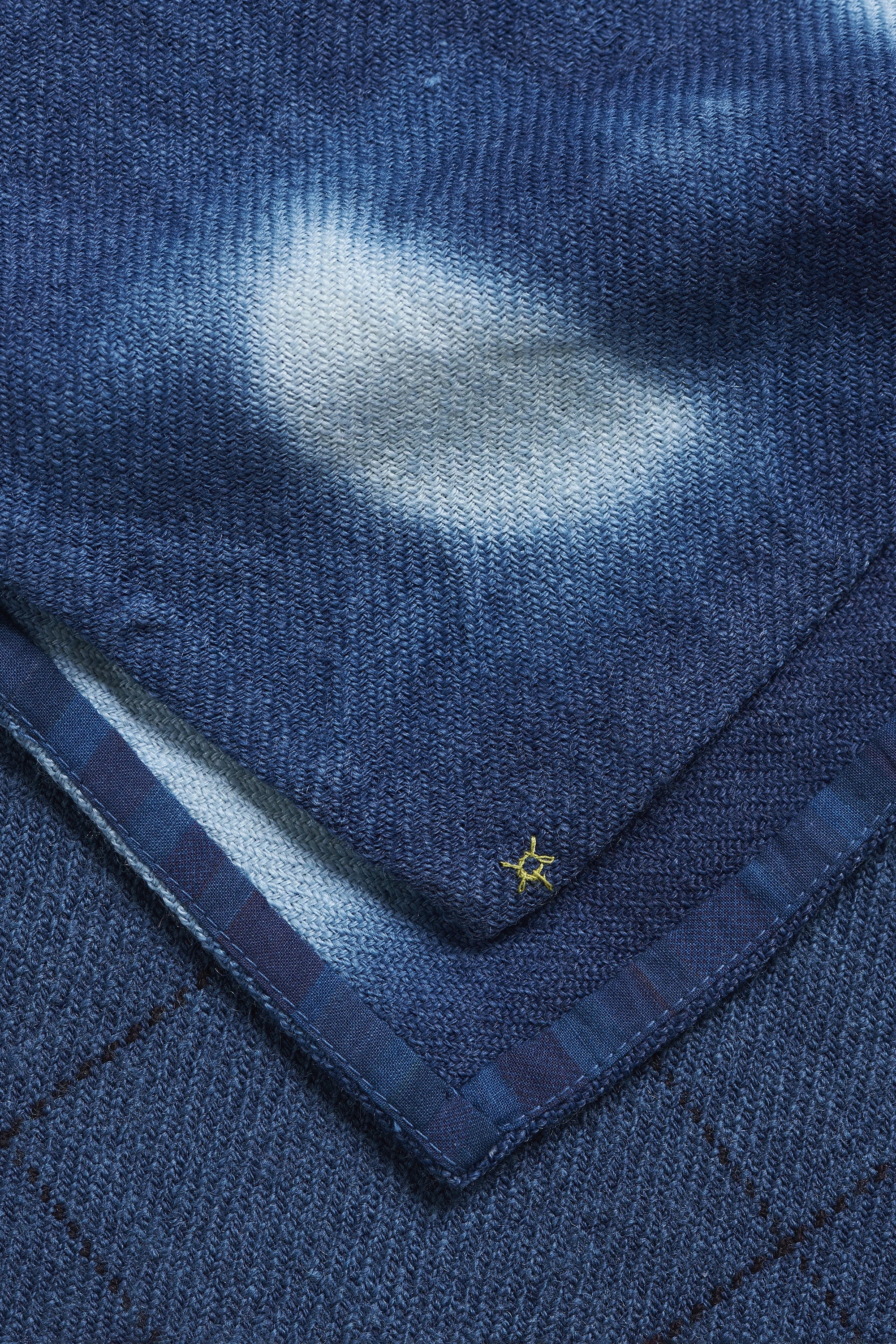 Rectangular Patchwork Scarf in Wool