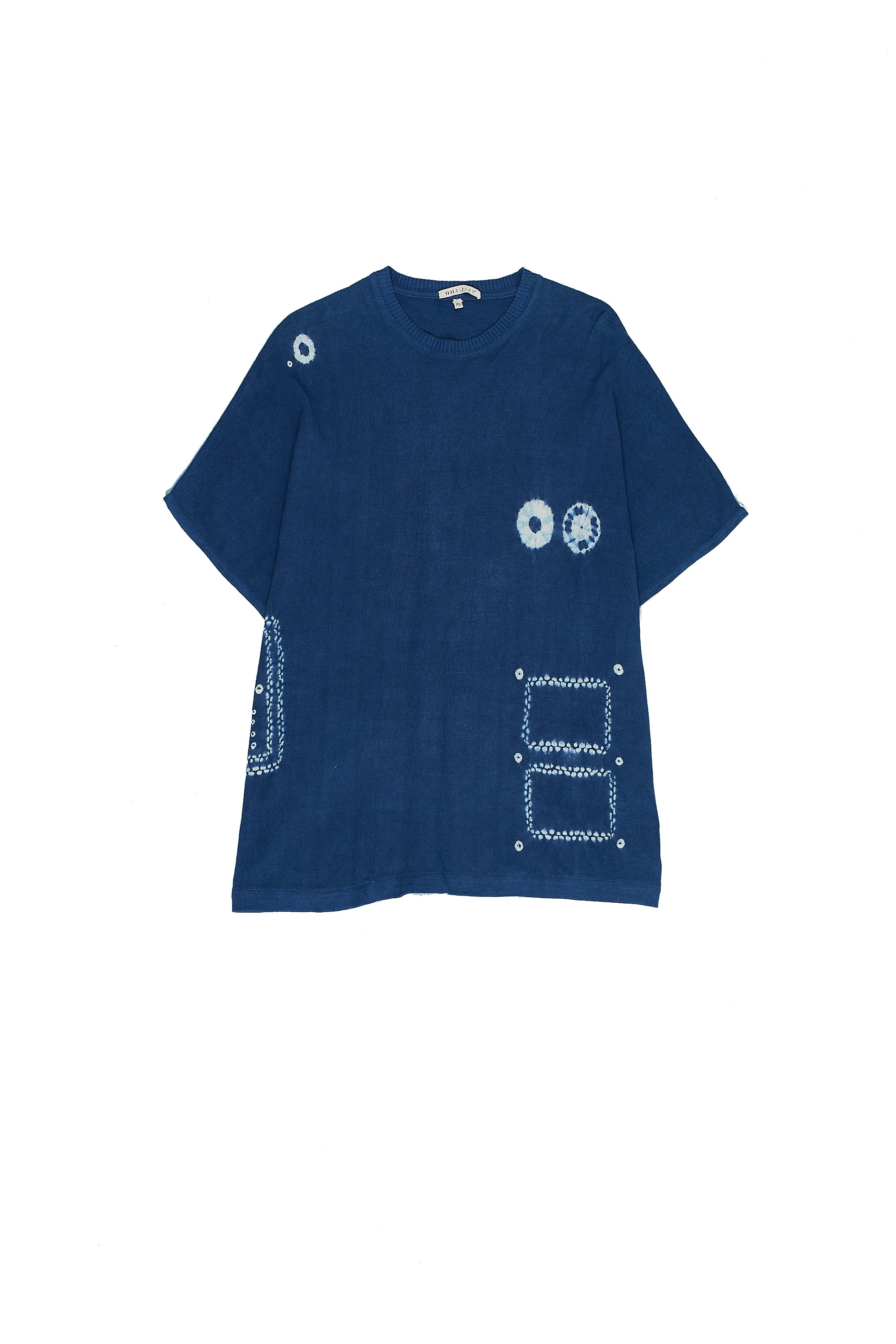 MEDIUM INDIGO COTTON KNITTED T-SHIRT
