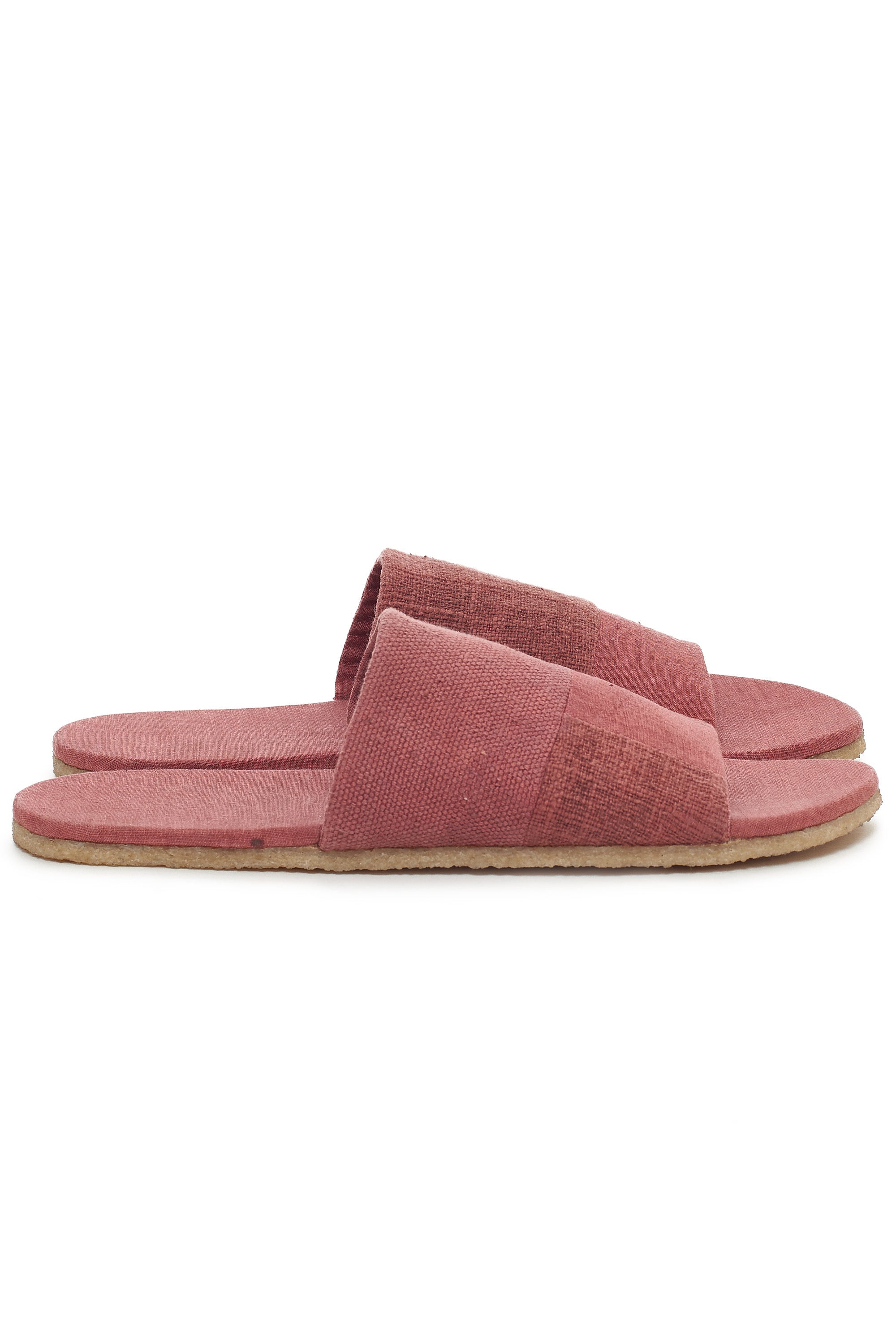 ROGUE PINK HANDCRAFTED PAIR OF PATCHWORK SLIDES