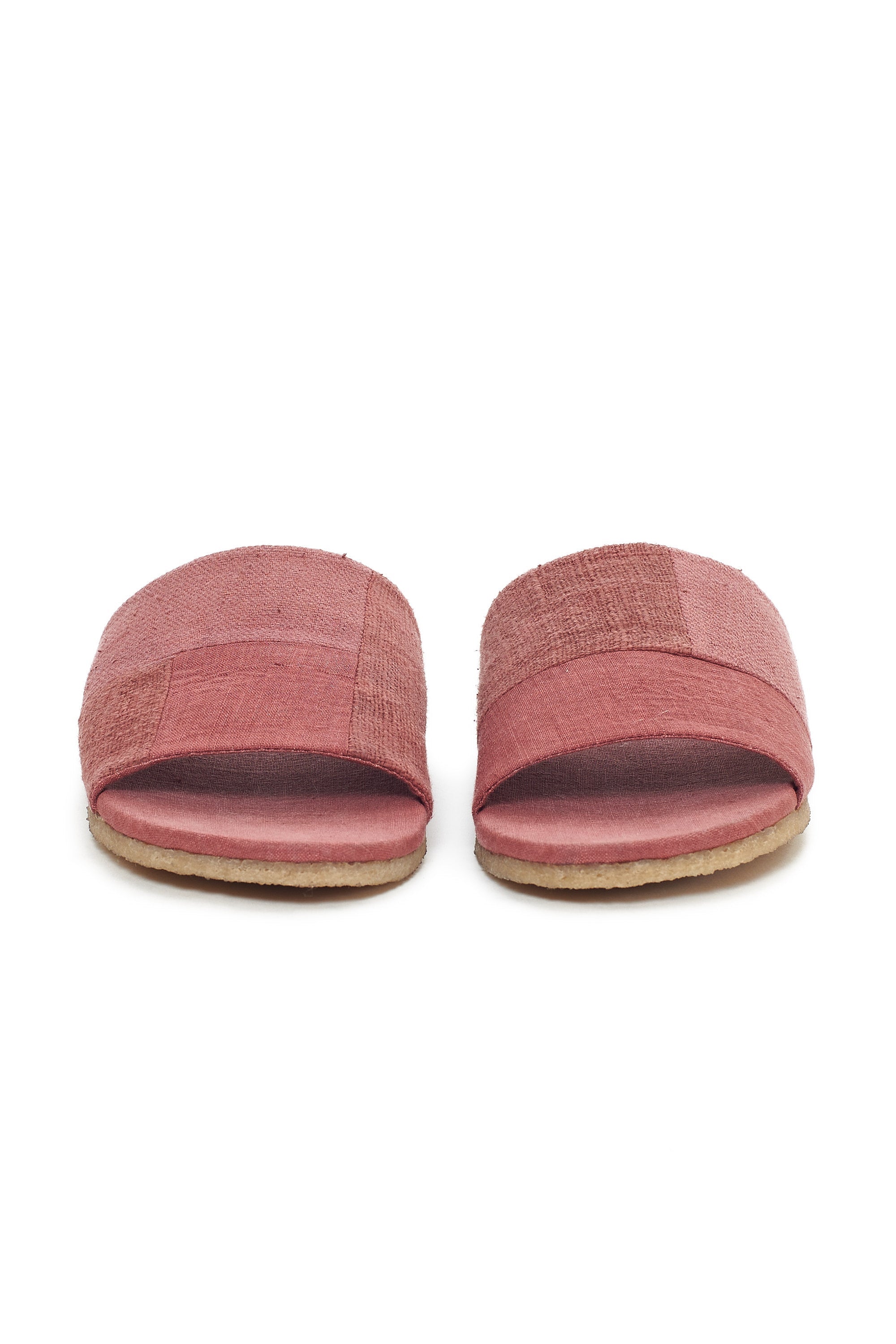 ROGUE PINK HANDCRAFTED PAIR OF PATCHWORK SLIDES