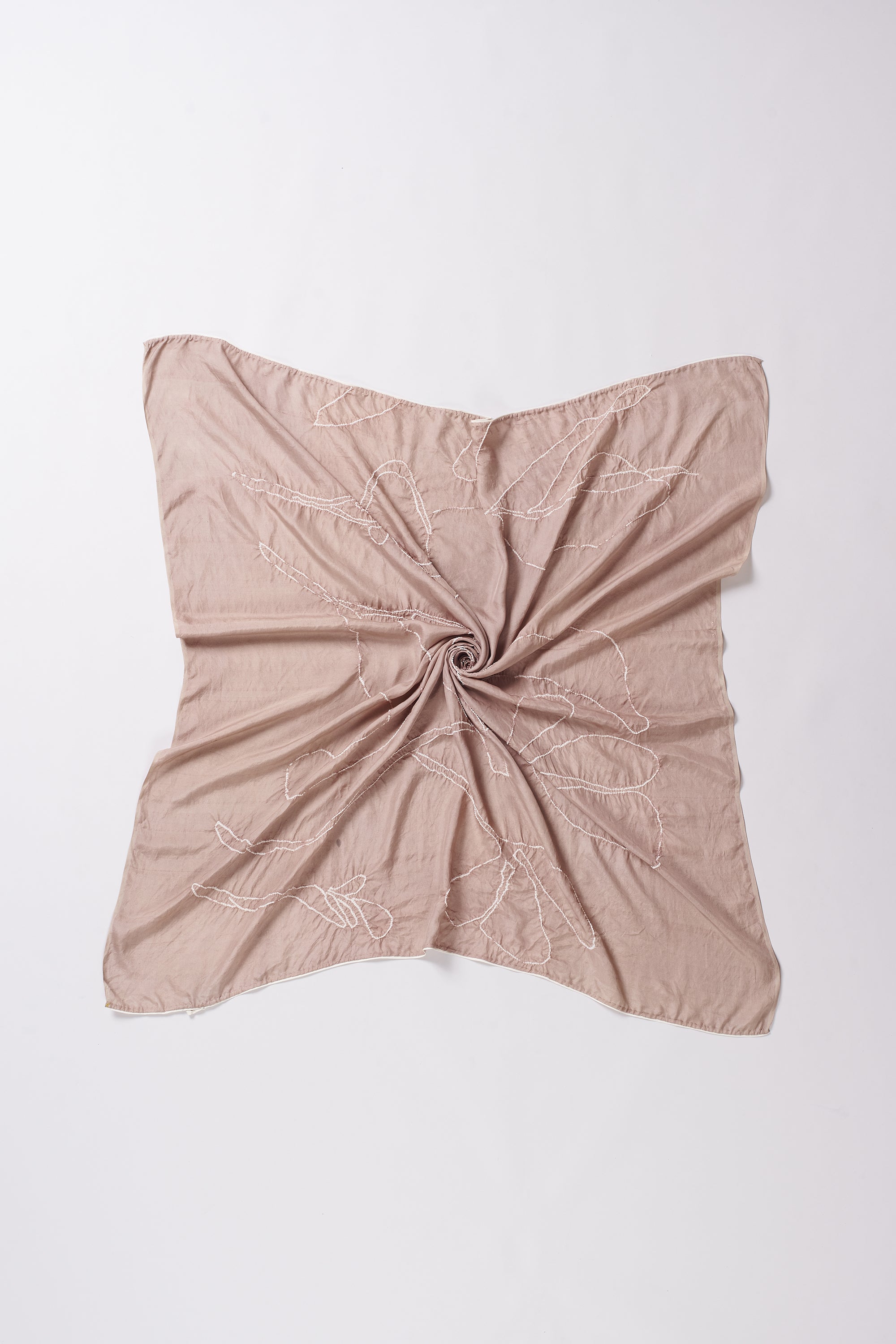VINTAGE PINK SILK BANDHANI SQLARGE