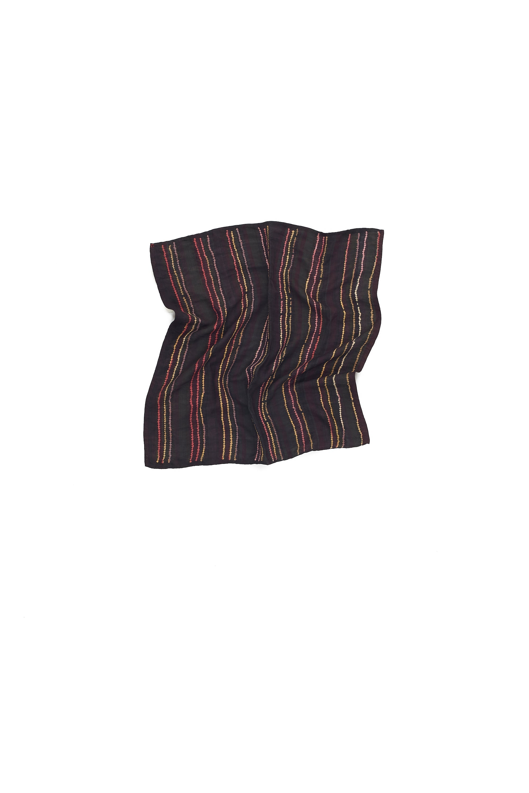 BLACK BANDHANI SMALL SCARF
