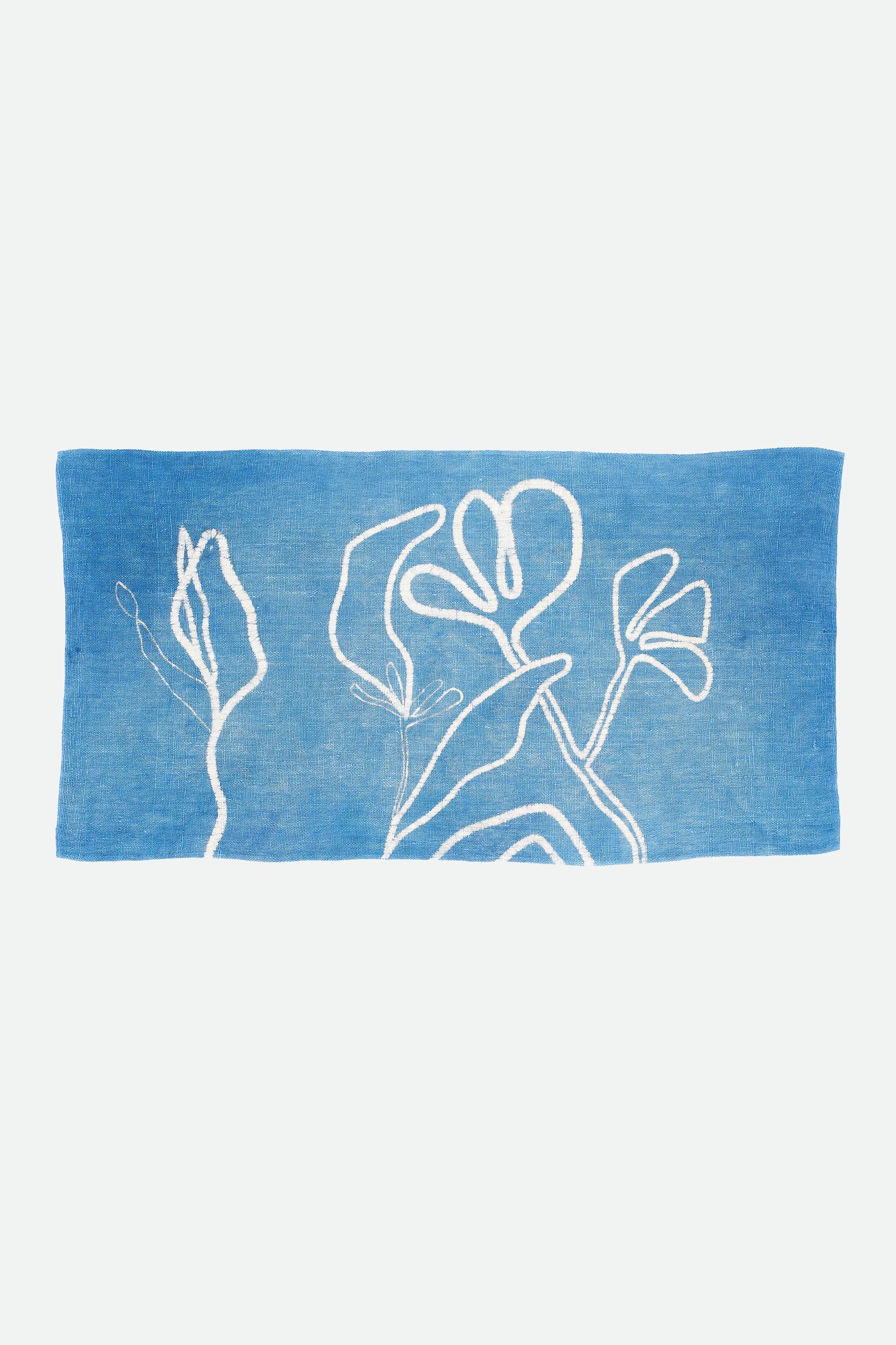 INDIGO HANDPAINTED TOWEL