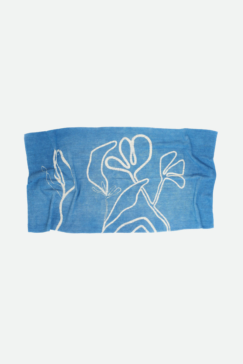 Indigo Handpainted Towel