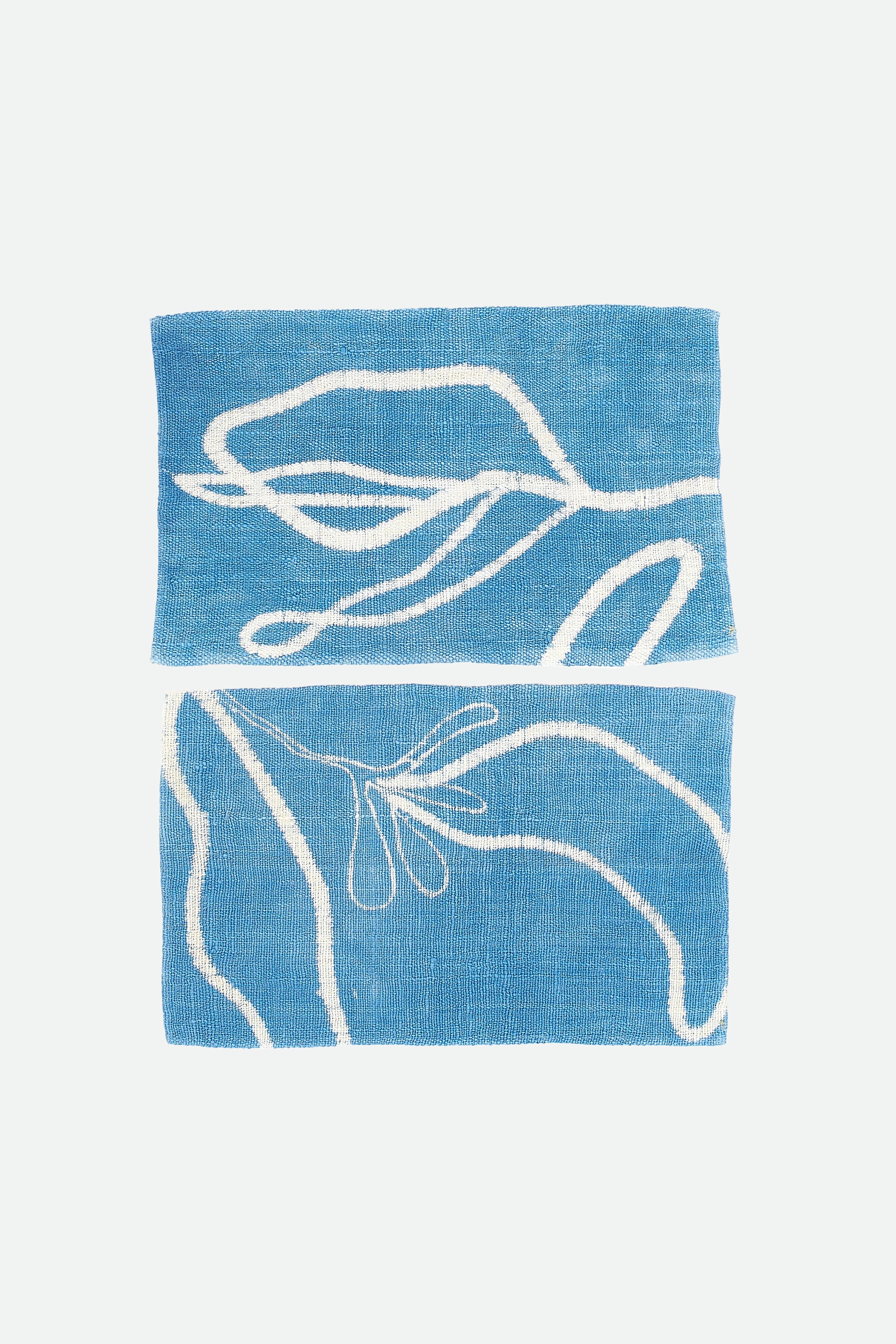 INDIGO HAND PAINTED TOWEL SMALL