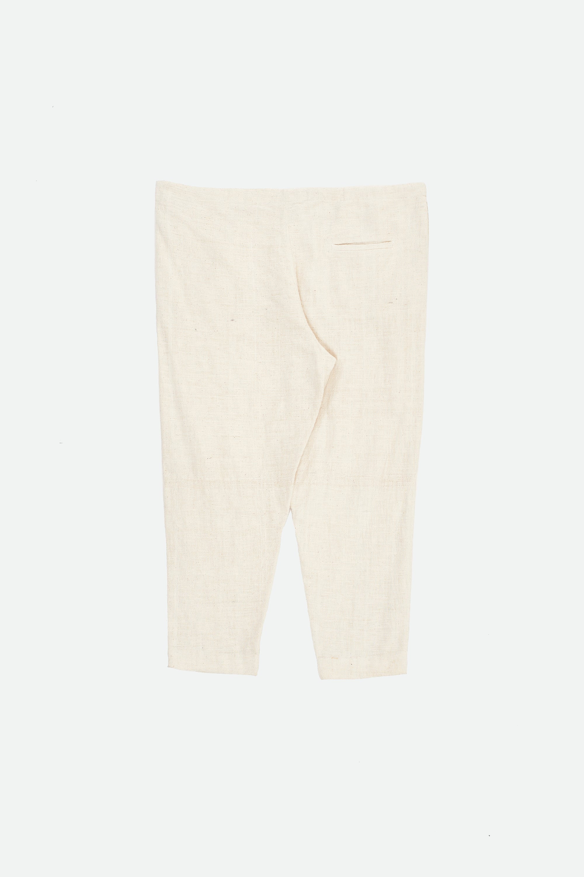 UNDYED ORGANIC COTTON DRAWSTRING PANTS