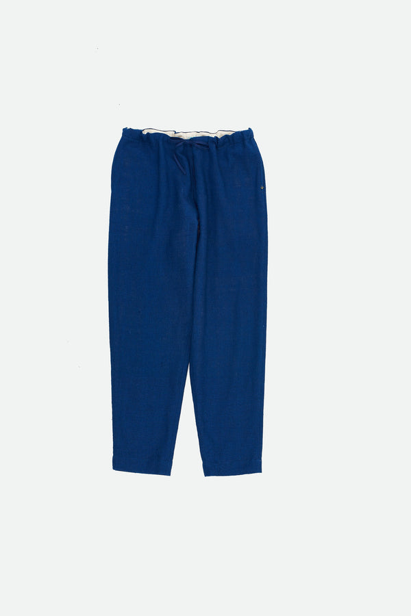 INDIGO ORGANIC COTTON DRAWSTRING PANTS