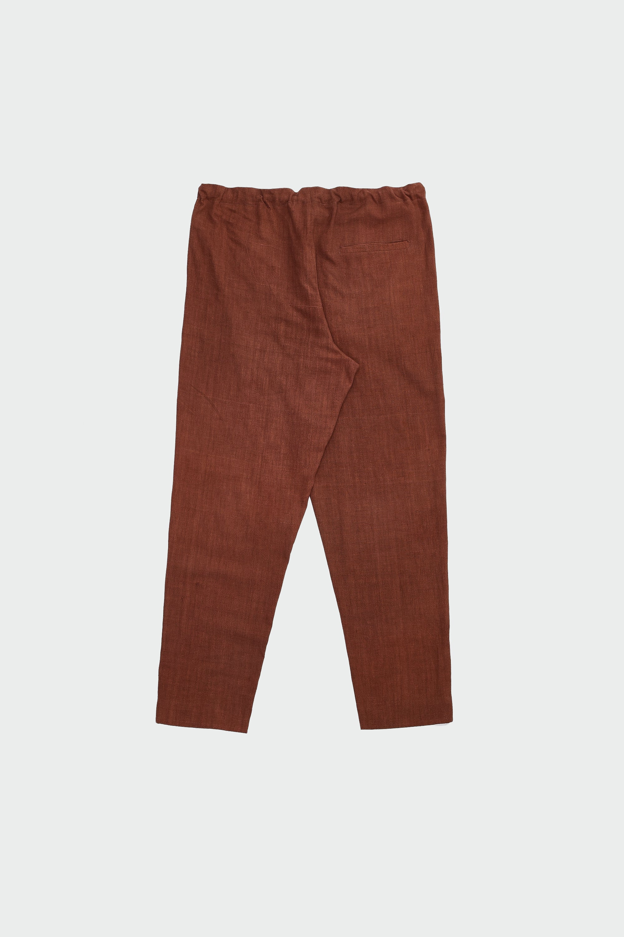 BRICK RED STRING PANTS MADE IN ORGANIC COTTON