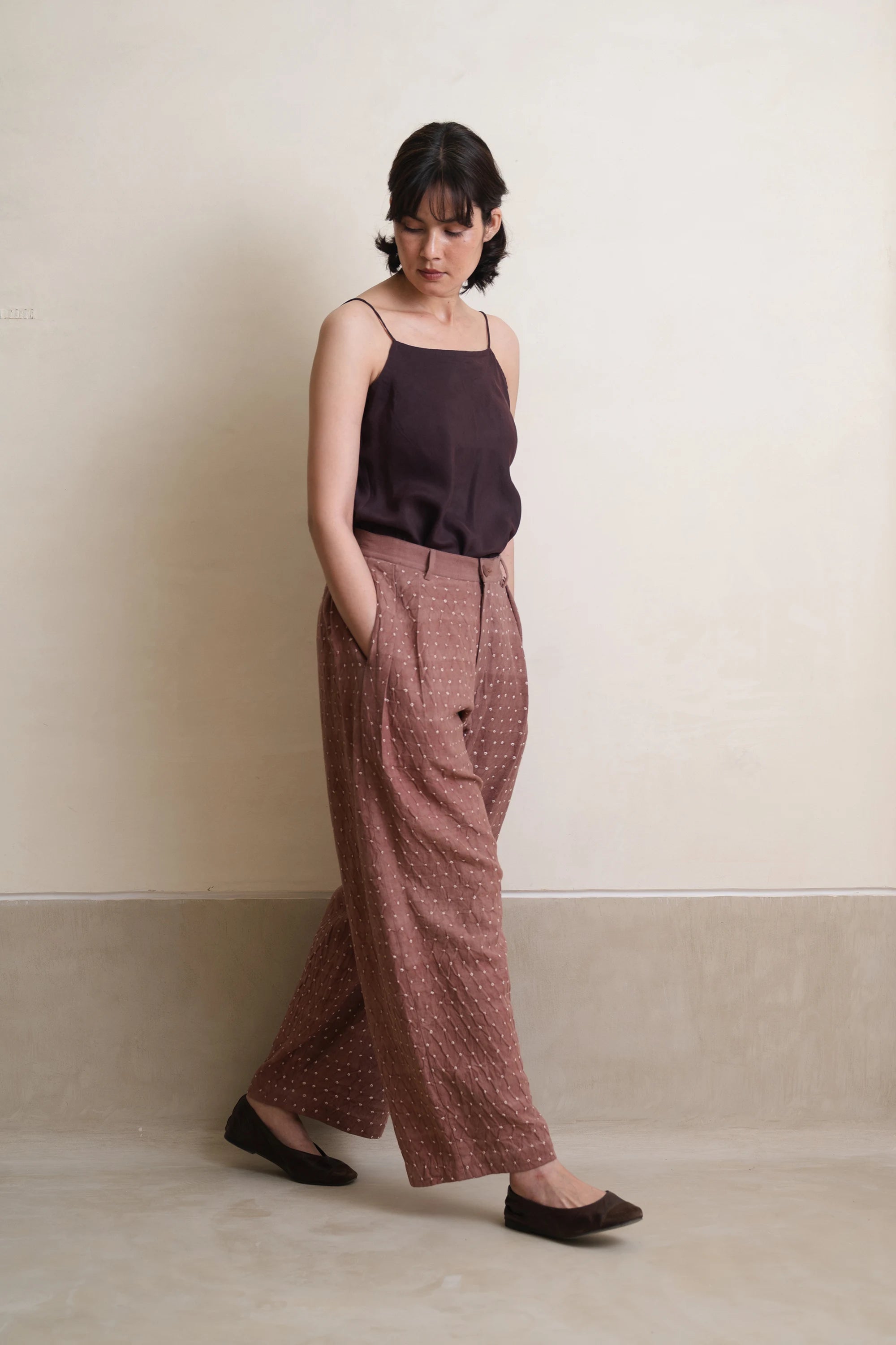 Old Rose Tel Trousers