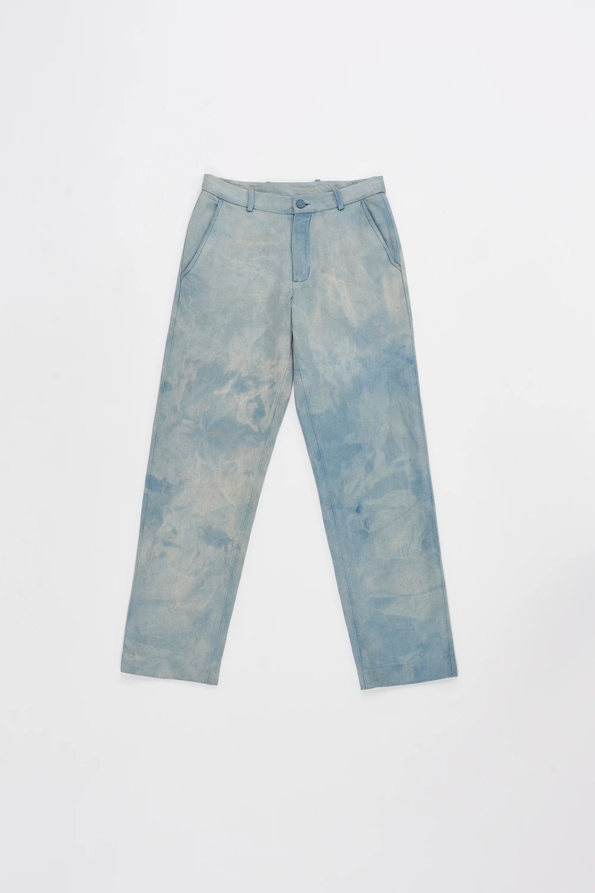 DE-OXIDISED INDIGO DENIM COTTON PANT